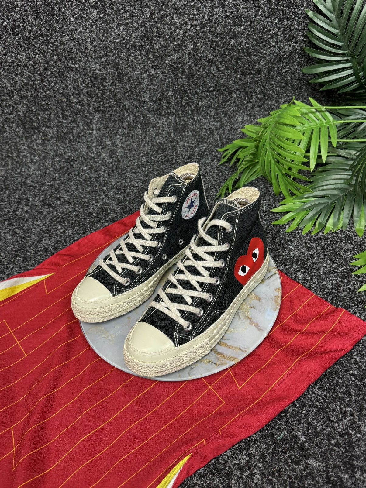 Comme des Garcons PLAY Comme des Garcons Play X Chuck 70 Shoes Black Size US 7 / IT 37 - 4 Thumbnail