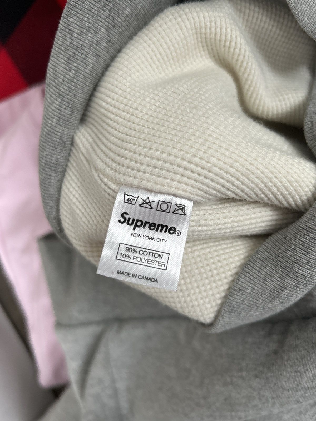 Supreme Supreme Thermal Lined Hood Logo Hoodie Size US L / EU 52-54 / 3 - 6 Thumbnail