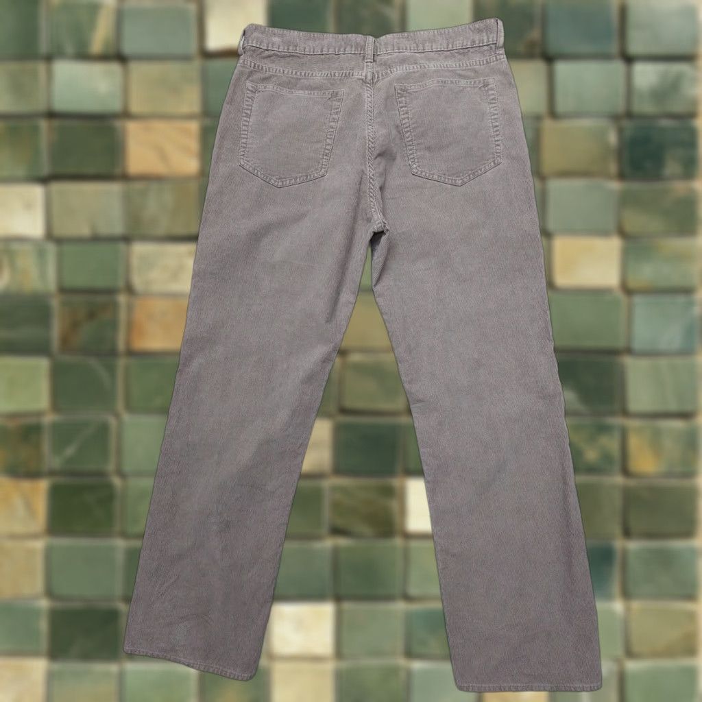 J.Crew J.CREW Jeans Corduroy Straight 34x30 Gray Mens 90s Vintage Cord Jeans / Pants Regular Rise Mid 5-Pocket Design Size US 34 / EU 50 - 1 Thumbnail