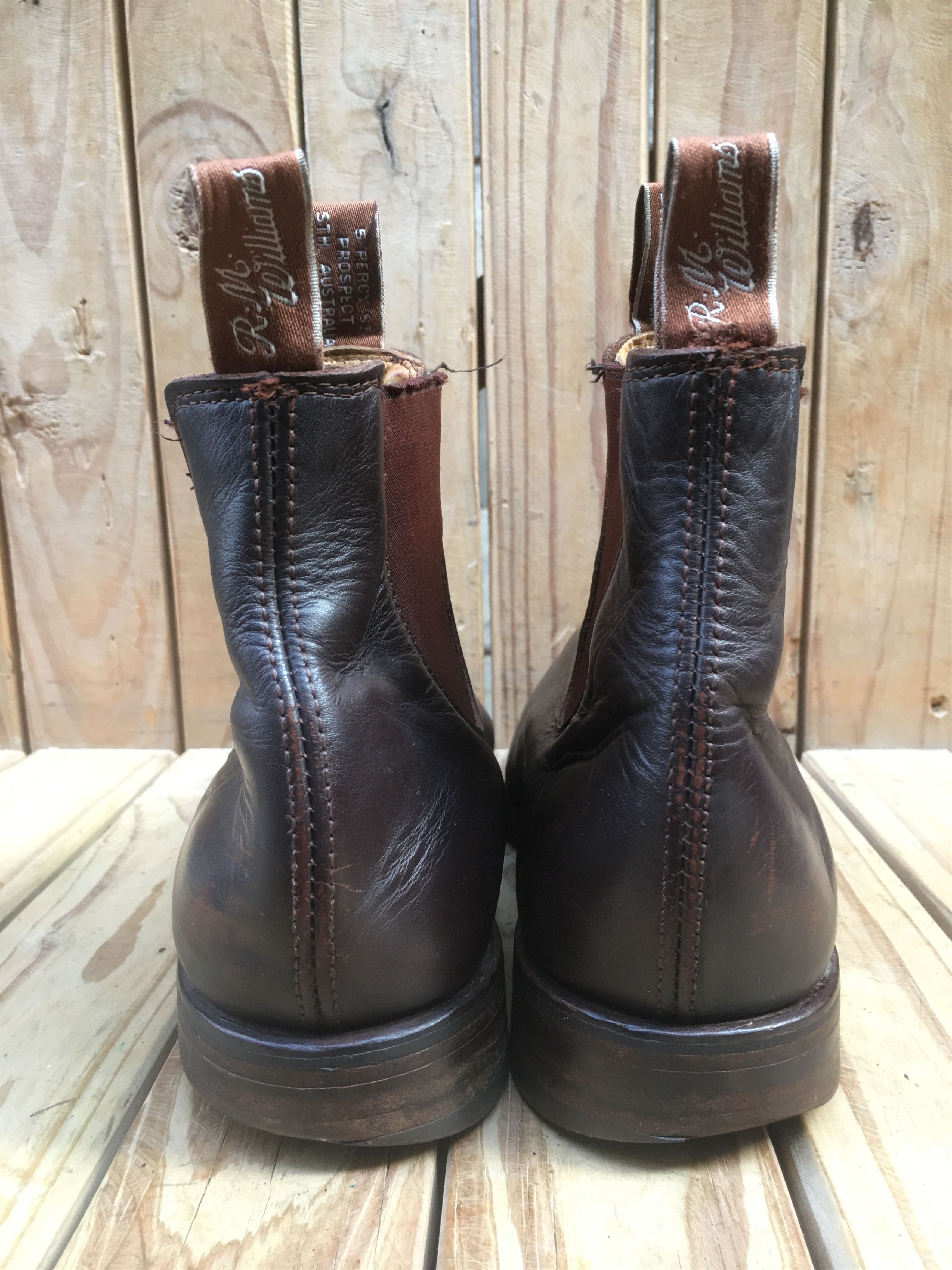 R.M. Williams RM Williams Brown Leather Boots Sz Uk 9.5 H USA 10.5 Size US 10.5 / EU 43-44 - 10 Thumbnail