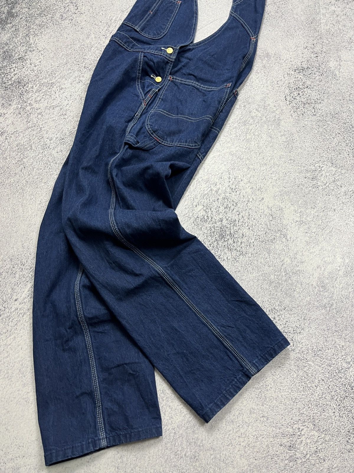Dickies × Vintage Vintage Dickies Overall Carpenter Denim Jumpsuit Skate Rare Size US 32 / EU 48 - 5 Thumbnail
