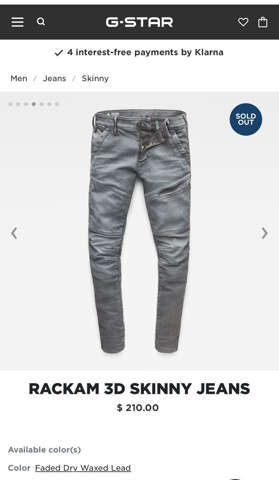 G-Star GStar Raw skinny jeans sz 36,32 Size US 36 / EU 52 - 10 Thumbnail