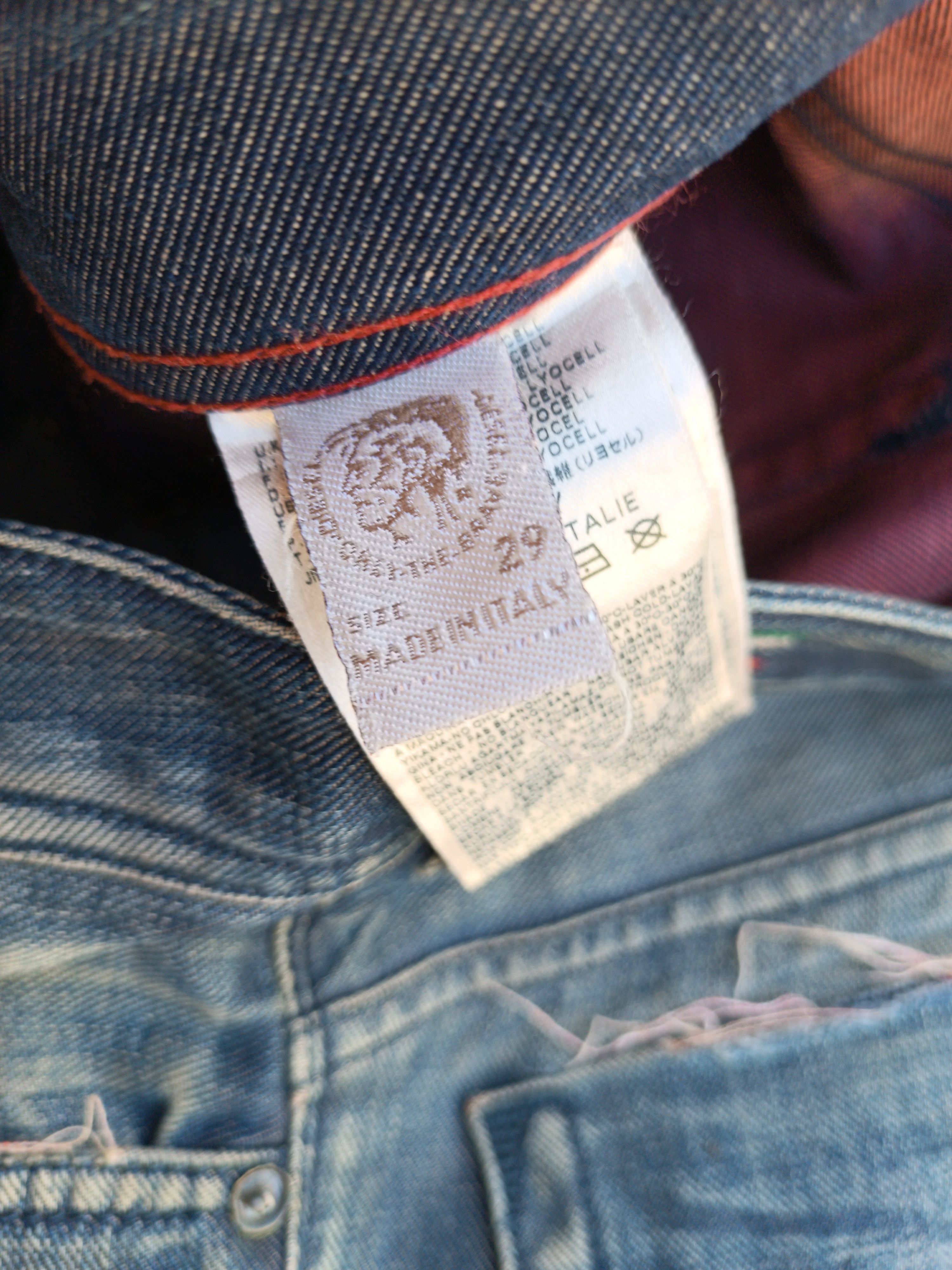 Diesel × Vintage Vintage Diesel Distressed Whiskers Faded Denim E264 Size US 32 / EU 48 - 20 Thumbnail