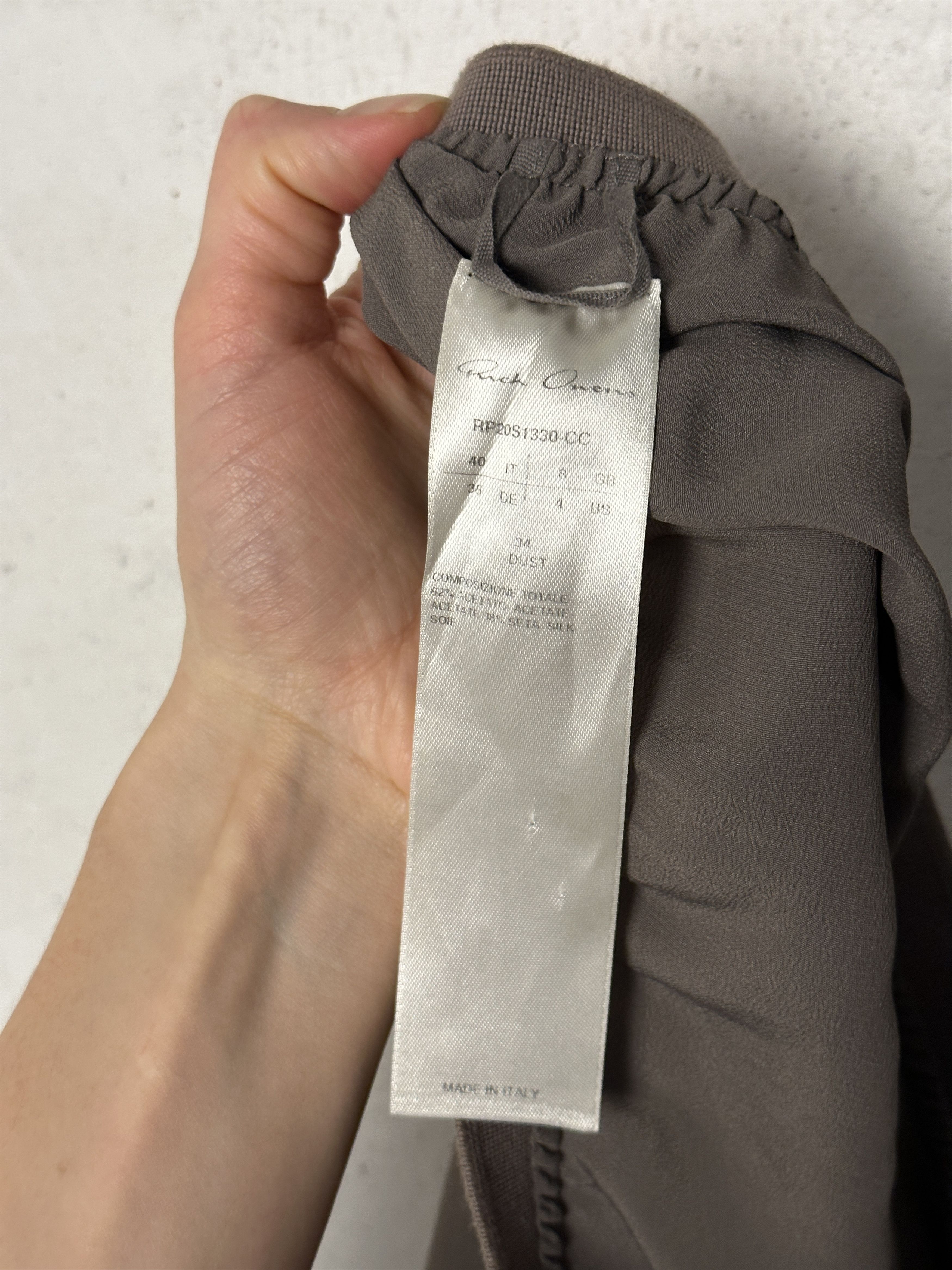 Rick Owens Rick Owens SS20 TECUATL Draped Crepe Maxi Skirt In Black Size 27" / US 4 / IT 40 - 5 Thumbnail