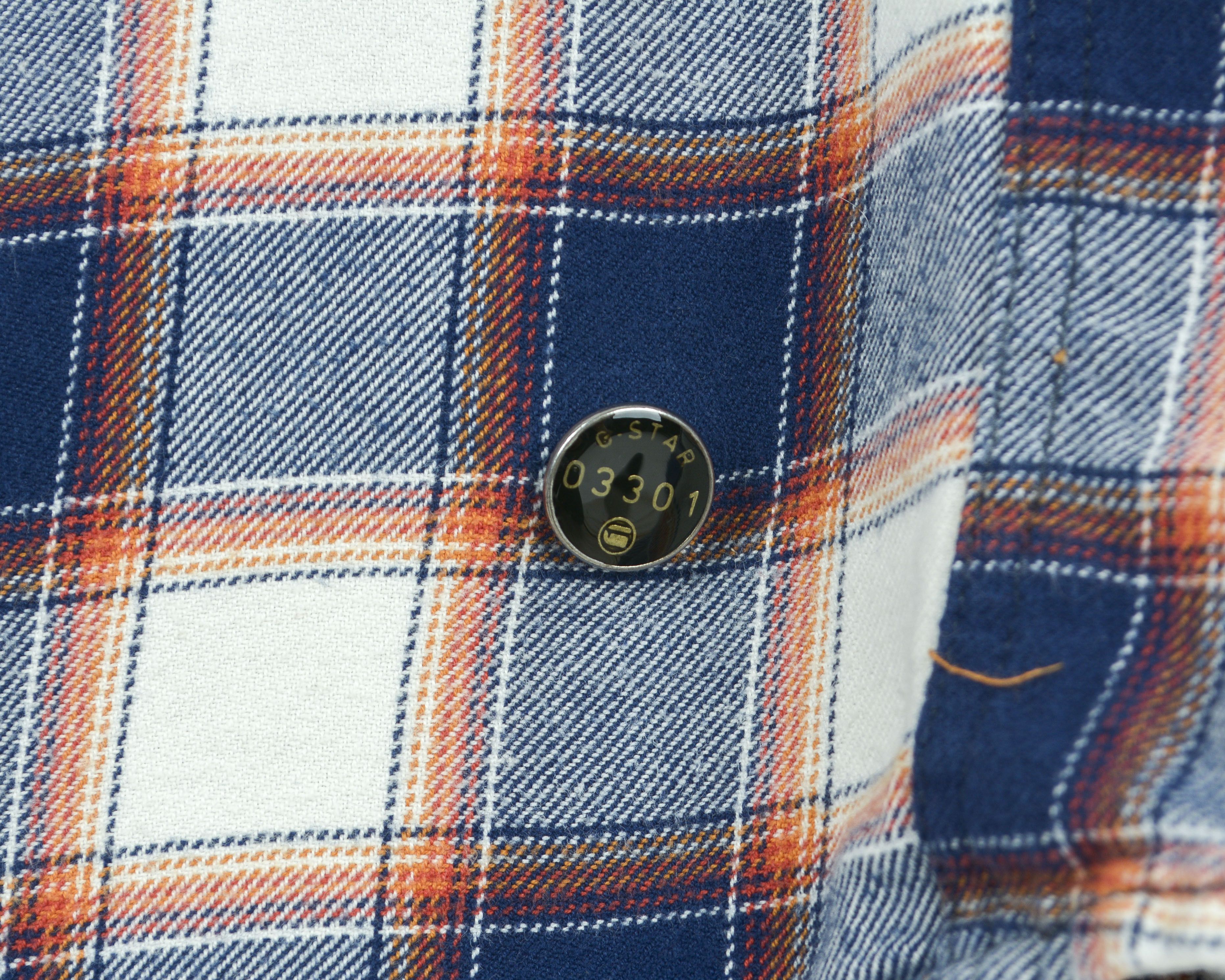 G-Star 'Marshall Windsor Shirt' Man's S Long Sleeved Plaid Cotton Size US S / EU 44-46 / 1 - 6 Thumbnail