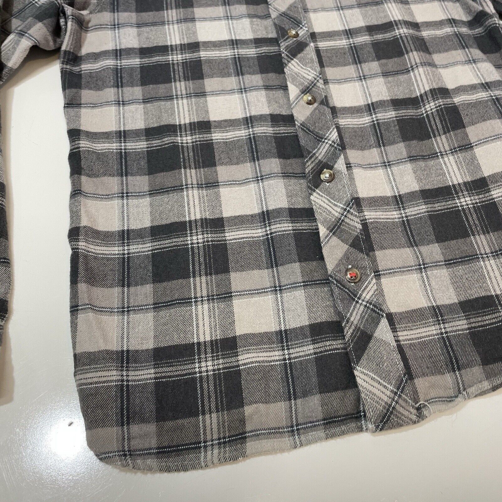 The North Face The North Face Men’s Gray Black Plaid Flannel Shirt Small Size US S / EU 44-46 / 1 - 3 Thumbnail