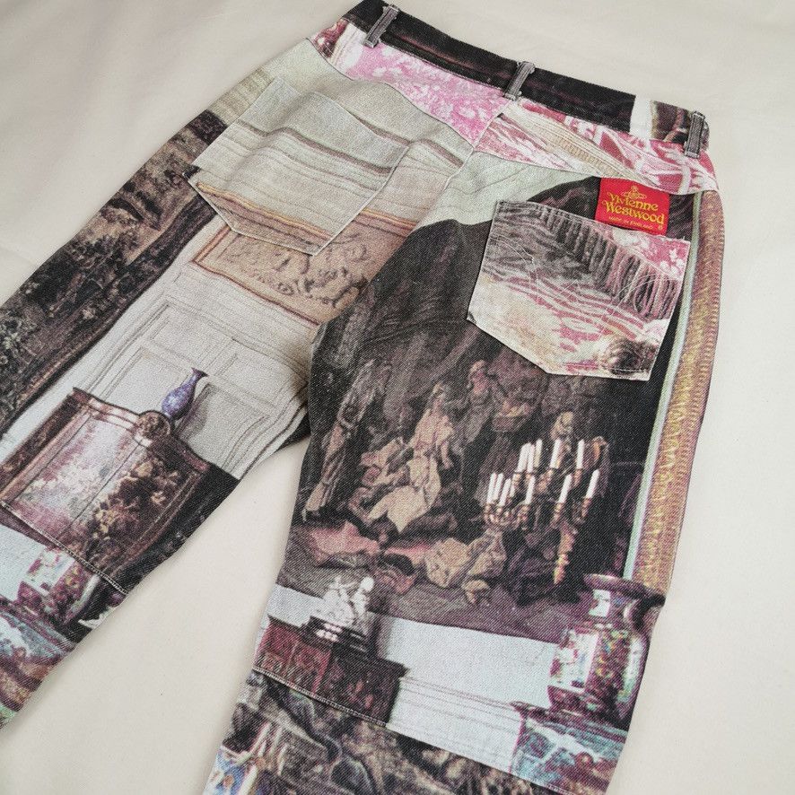 Vivienne Westwood SS1992 Vivienne Westwood Salon Full Printed Jeans Vintage Size US 30 / EU 46 - 4 Thumbnail