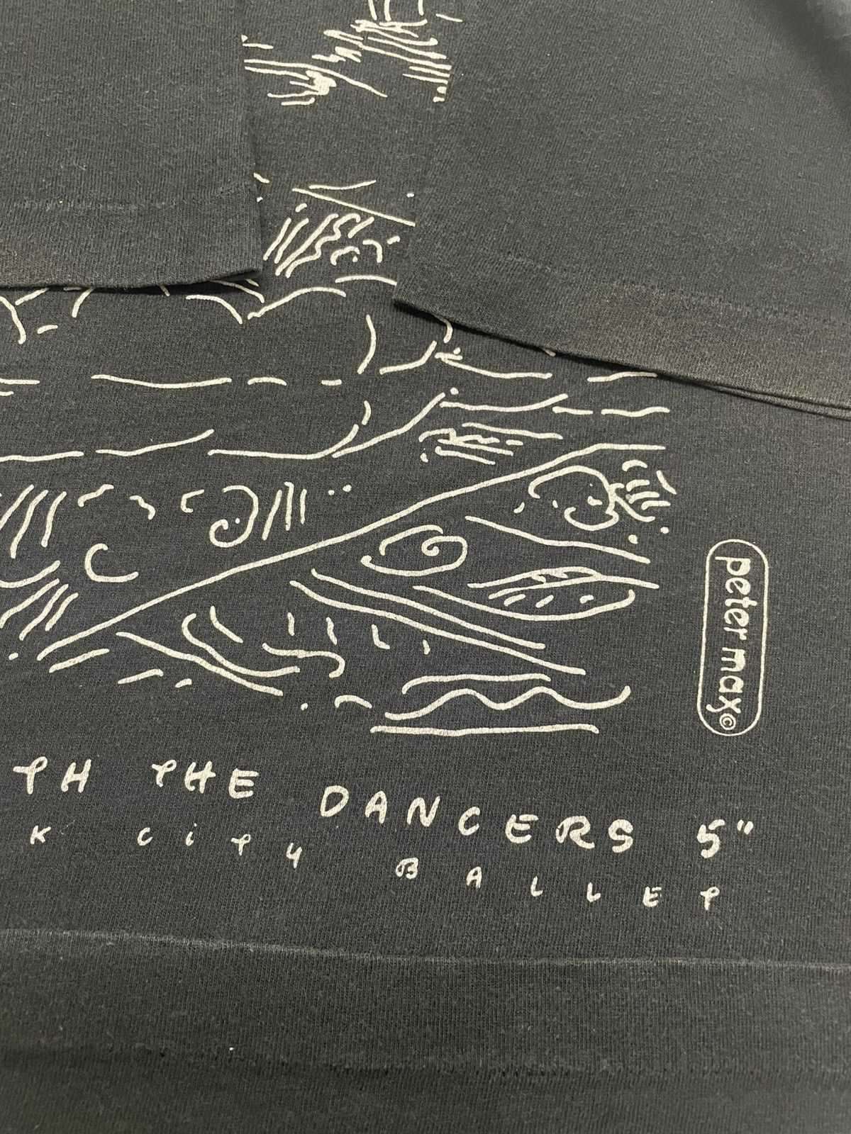 POP MAGAZINE × Vintage Vintage 90s PETER MAX Dance With The Dancers 5 T-shirt Size US M / EU 48-50 / 2 - 6 Thumbnail