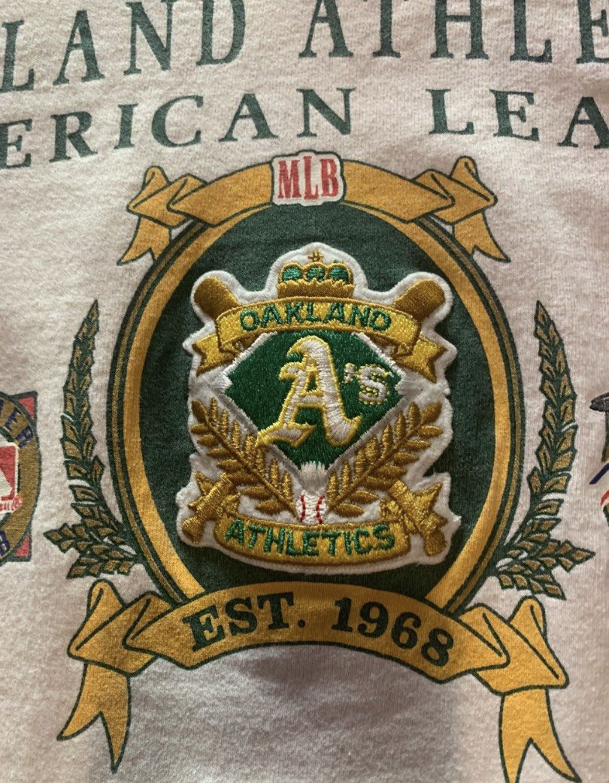 Band Tees × Nutmeg × Vintage VINTAGE OAKLAND ATHLETICS TEE AMERICAN LEAGUE WESTERN DIV. Size US L / EU 52-54 / 3 - 8 Thumbnail
