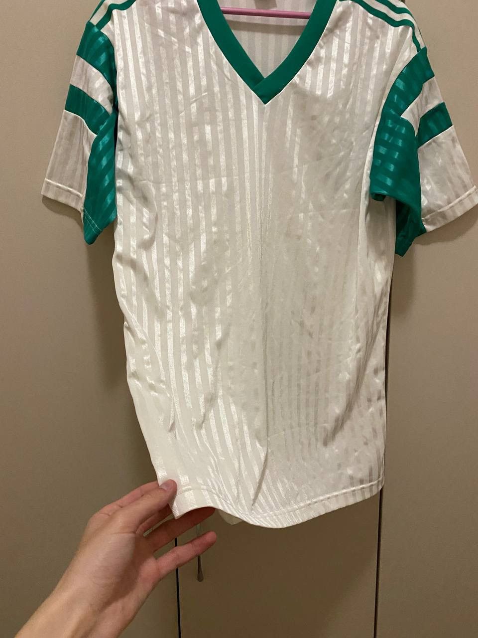 Adidas × Vintage Jeunesse Sportive Kairouanaise 1990-91 Away jersey Size US L / EU 52-54 / 3 - 4 Thumbnail