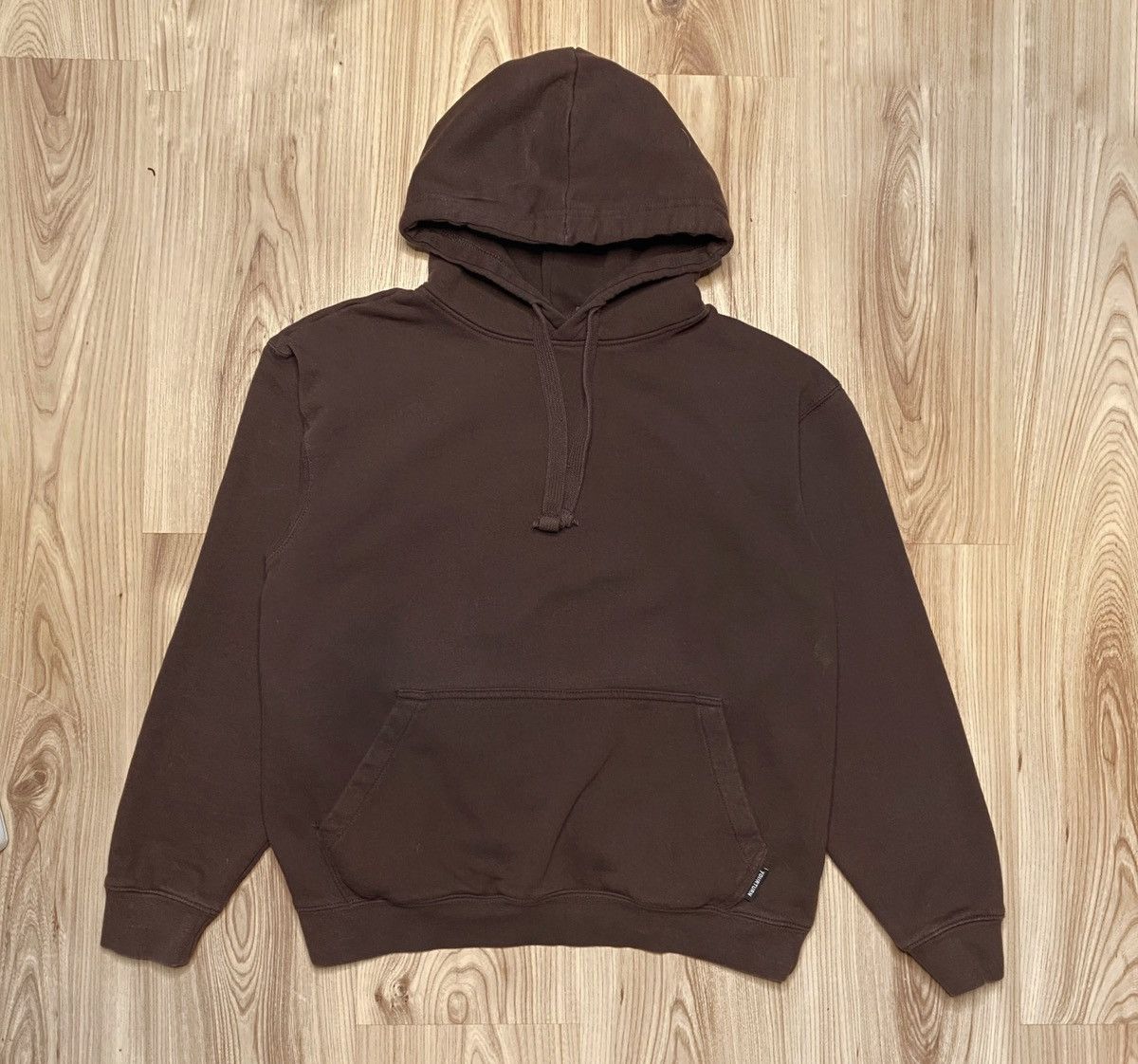 Vintage Vintage Brown Boxy Hoodie Sweatshirt Blank Basic Size US M / EU 48-50 / 2 - 1 Thumbnail