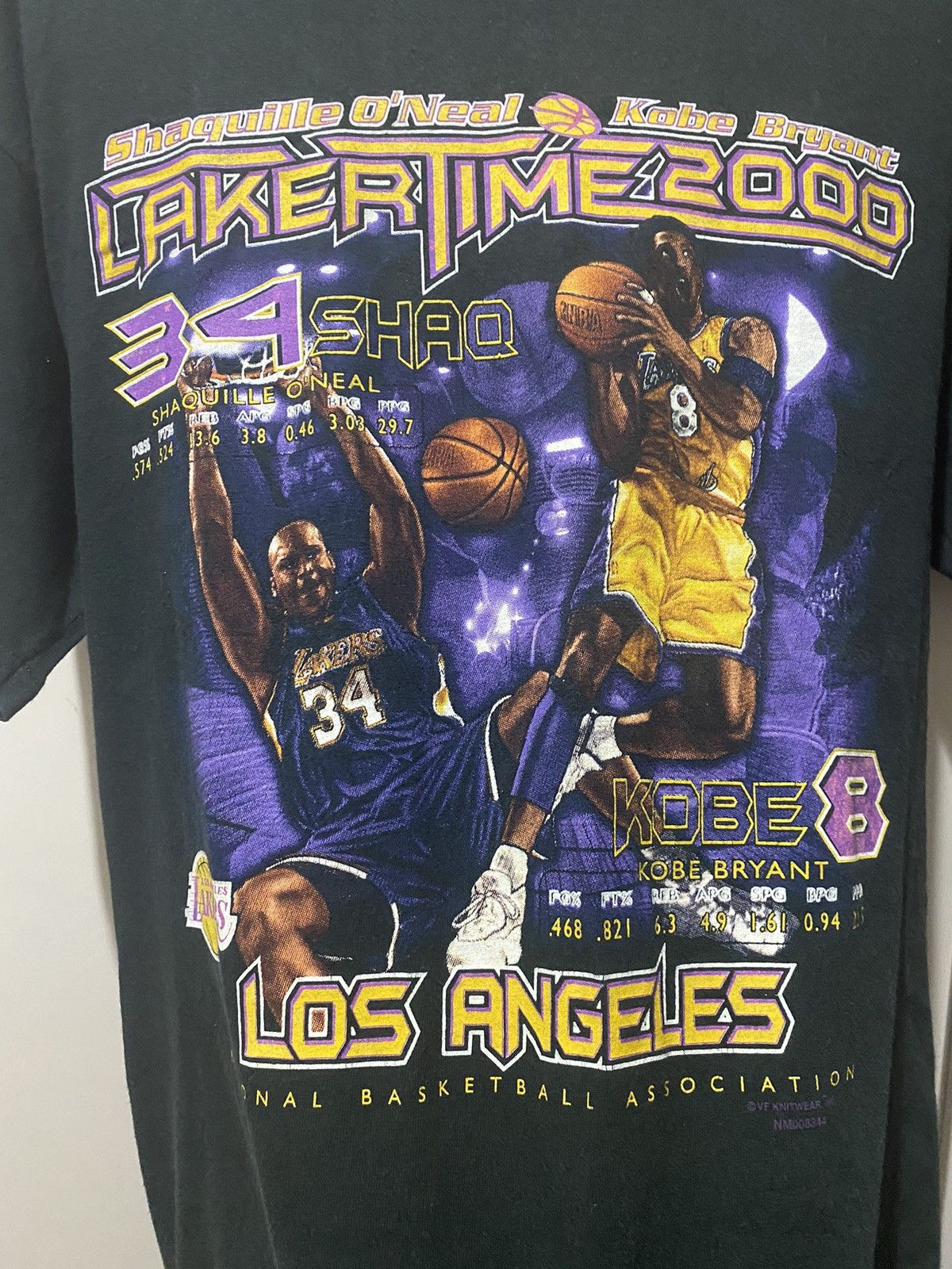 NBA Rare Y2K Lakers Shaq Kobe 2000 Size US L / EU 52-54 / 3 - 3 Thumbnail