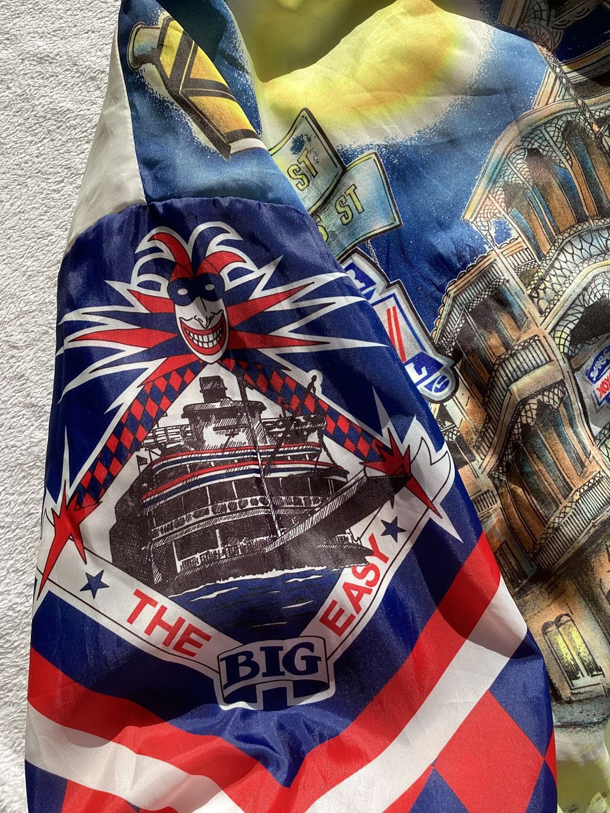 Chalk Line Vtg 1990 Super Bowl Louisiana city AOP chalk line jacket Size US XL / EU 56 / 4 - 5 Thumbnail
