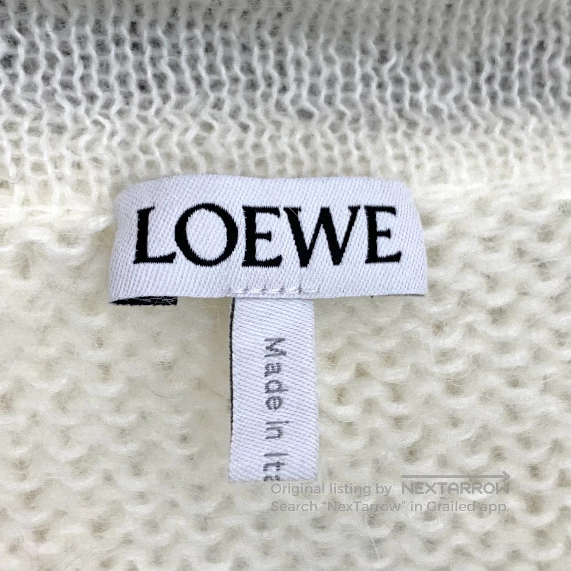 Loewe Loewe White Logo V-Neck Knit Cardigan. Size US S / EU 44-46 / 1 - 5 Thumbnail