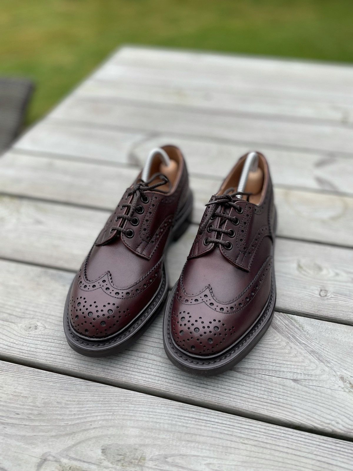Tricker's Tricker’s Burgundy MC Leather Shoes Size US 6.5 / EU 39-40 - 2 Thumbnail