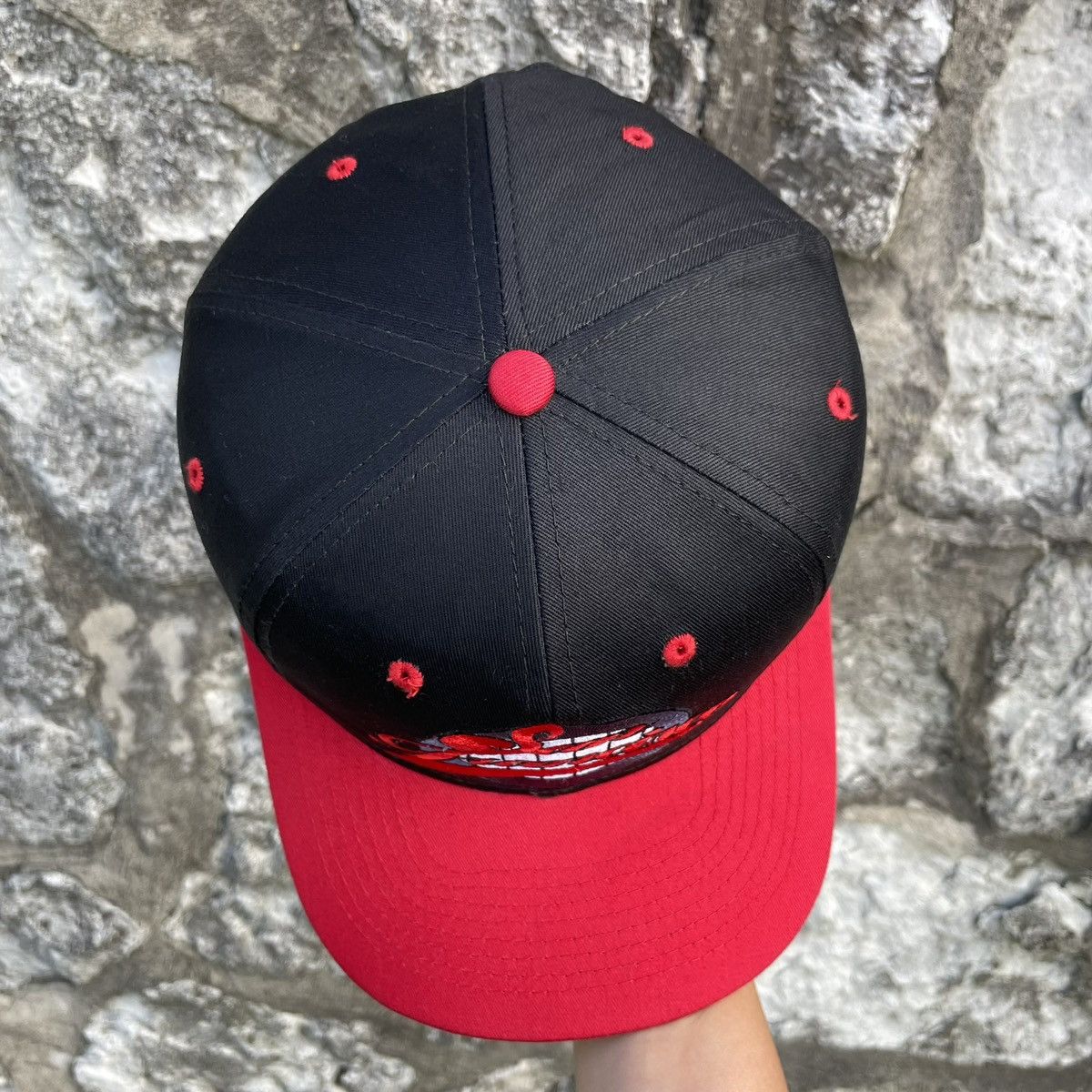Other Vintage San Francisco Circle Logo Snapback Hat Black Red Size ONE SIZE - 3 Thumbnail