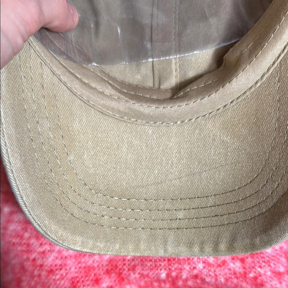 Designer “Put it on my husbands tab” Tan Baseball Cap with Fun Slogan Size ONE SIZE - 4 Thumbnail