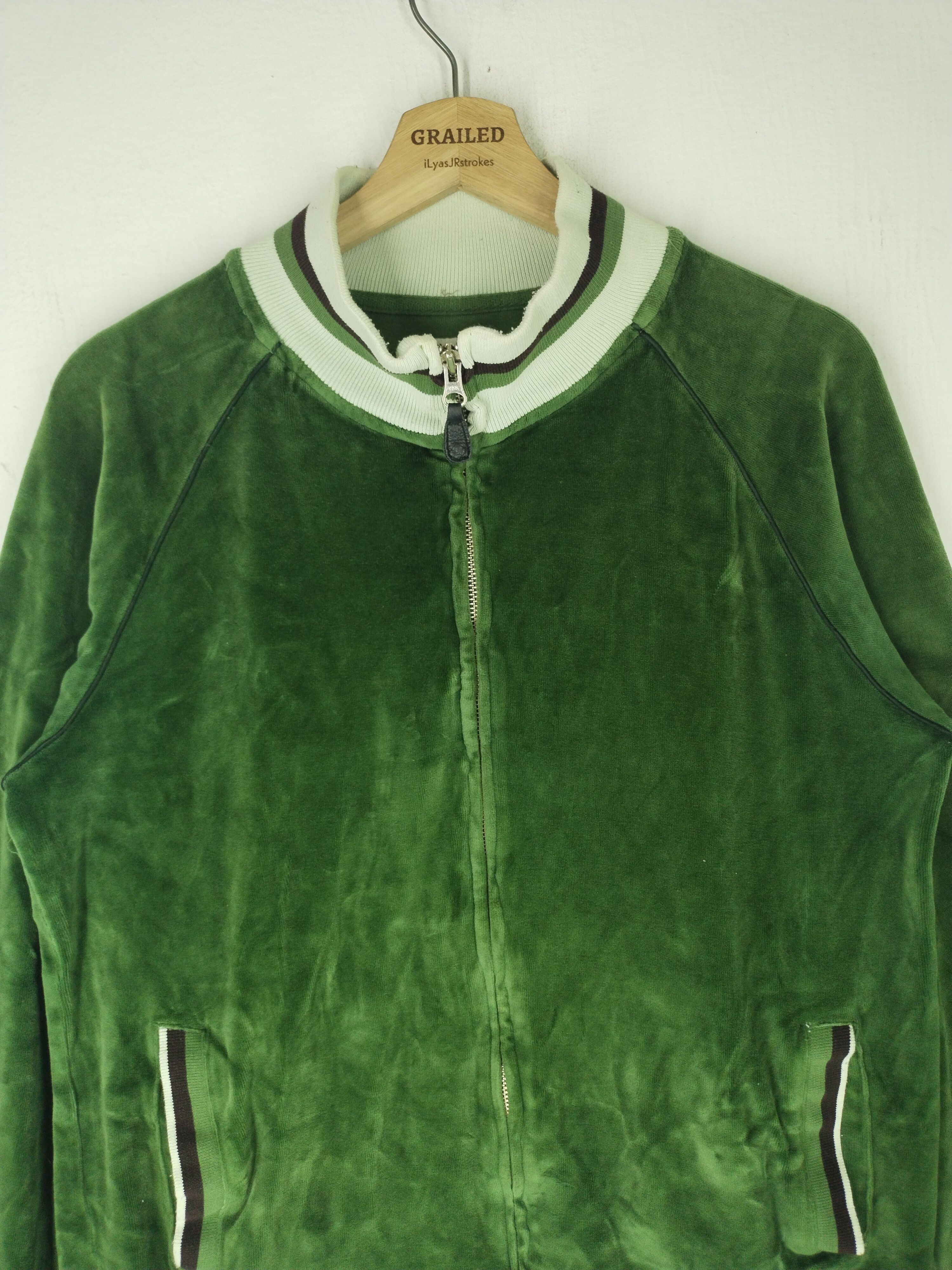 Blue Blue Japan Vintage Green Corduroy Zipper Gaijin Made Sweater Size US M / EU 48-50 / 2 - 6 Thumbnail