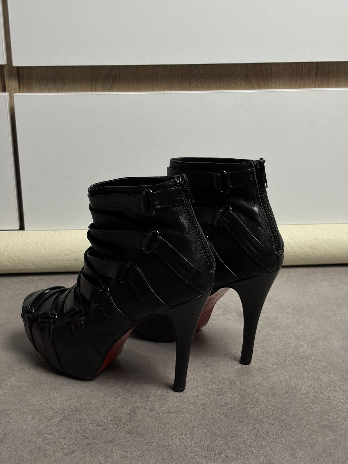 Christian Louboutin Christian Louboutin Nitoinimoi 120 Bandage Ankle Boots Y2K Size US 8 / IT 38 - 4 Thumbnail