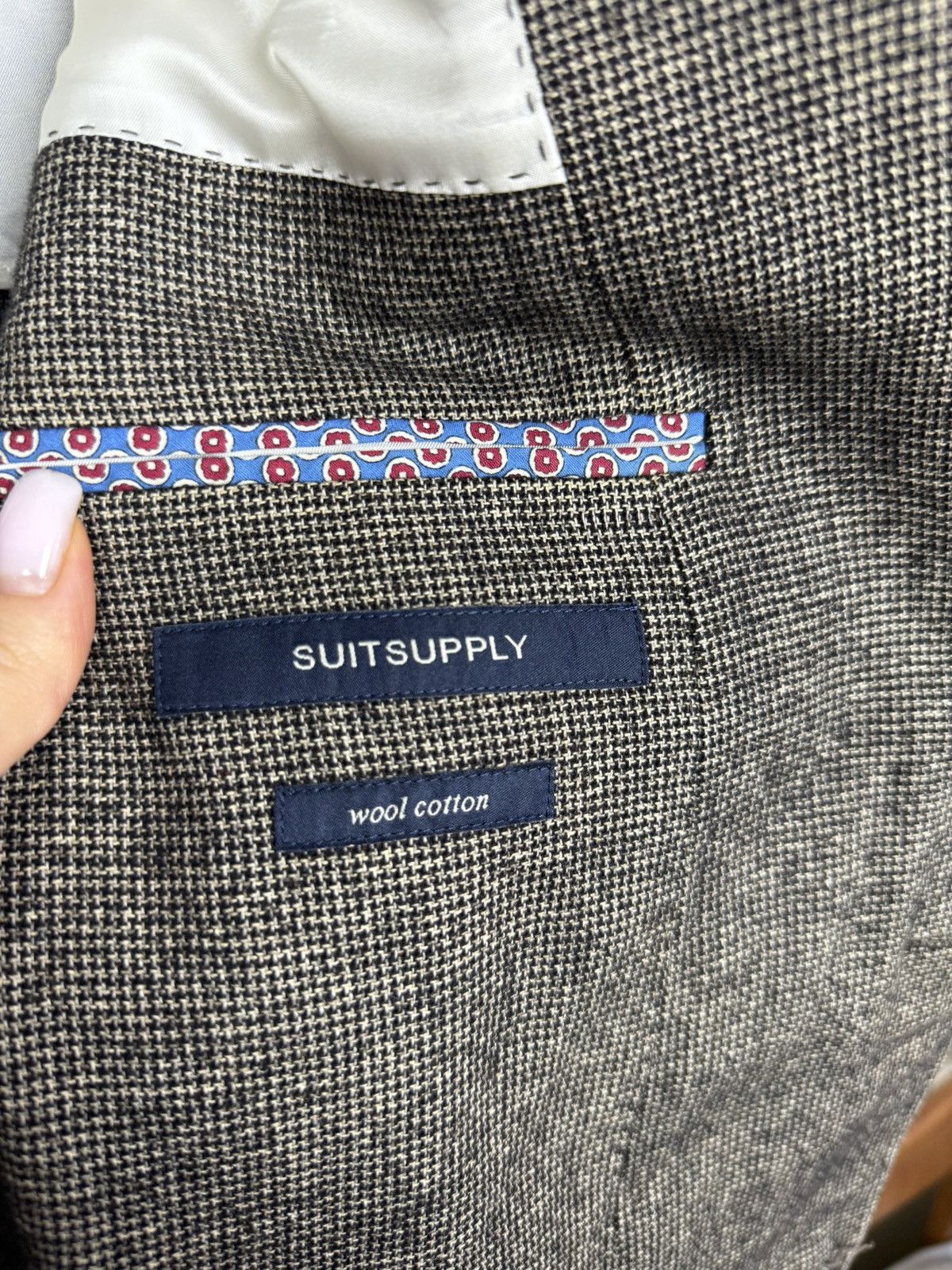 Suitsupply SuitSupply Wool Cotton Blazer | Textured Brown Sport Coat Size 44L - 3 Thumbnail