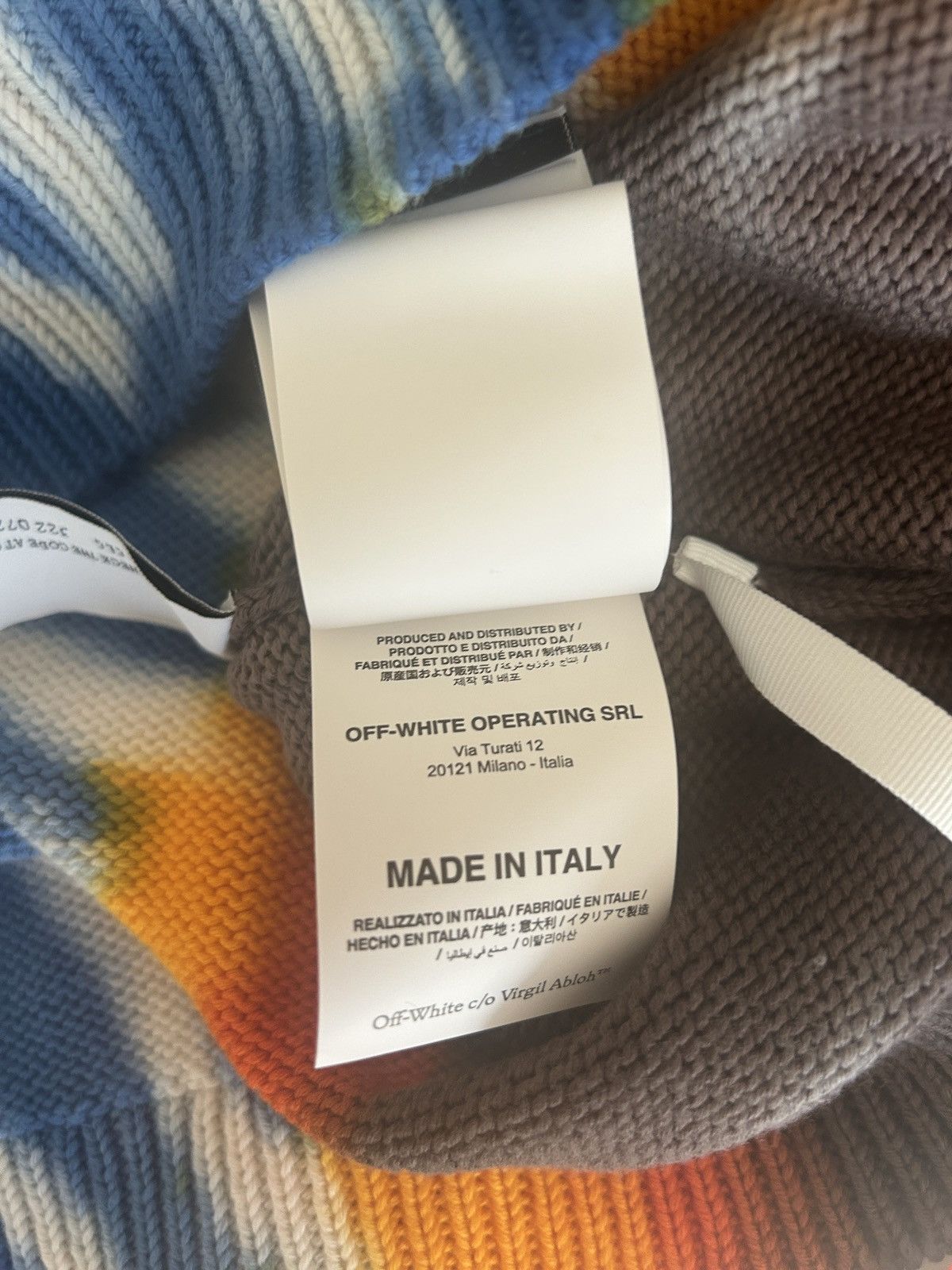 Off-White off-white tie dye crewneck sweater Virgil Abloh OW logo Size US M / EU 48-50 / 2 - 6 Thumbnail