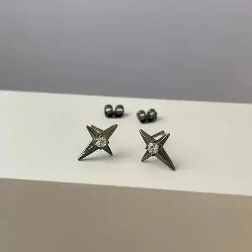 Other Small Mini Star Stud Earrings for Men Women,CZ Star Earrings Size ONE SIZE - 3 Thumbnail