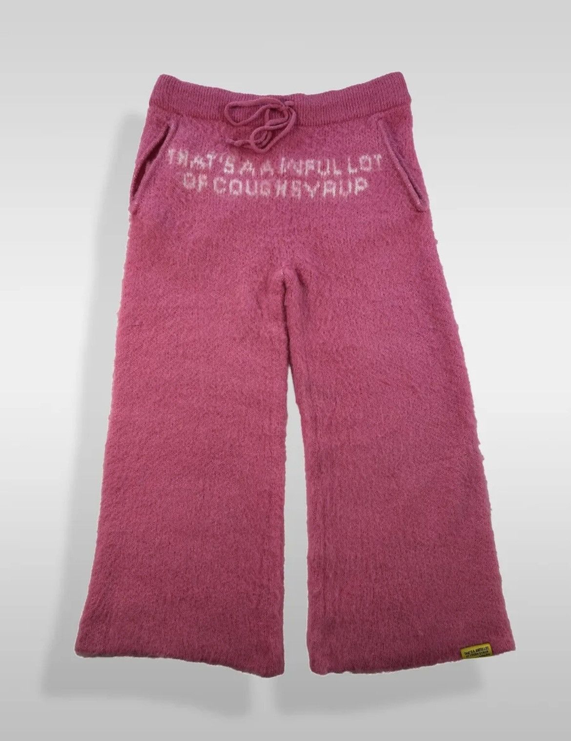 image of Mohair X Awful Lot Of Cough Syrup Pants in Pink, Men's (Size 36)