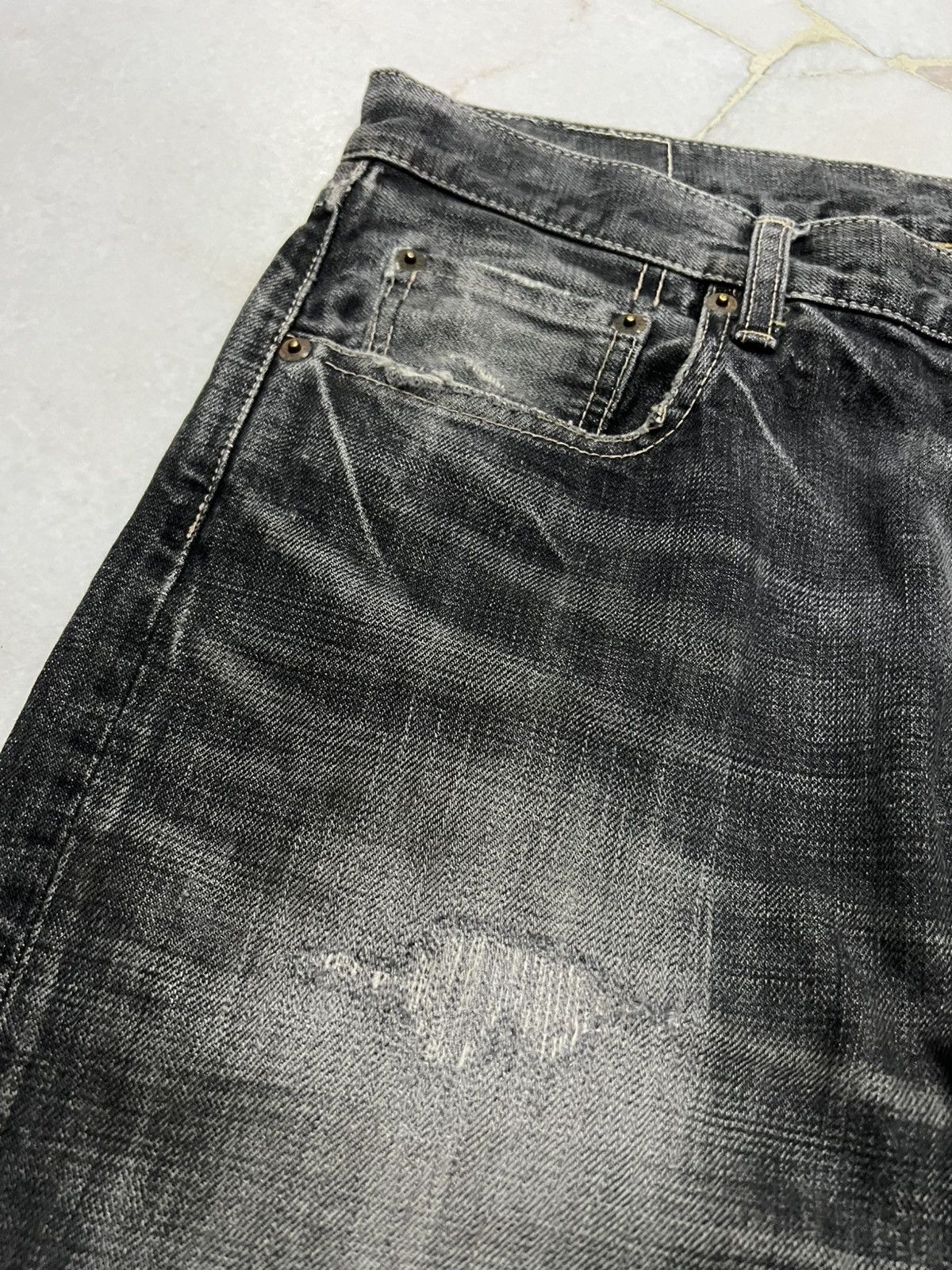 If Six Was Nine × Japanese Brand × Spellbound 💥90’s💥Vintage Spellbound Distress Mud Wash Faded Jean Japan Size US 32 / EU 48 - 9 Thumbnail