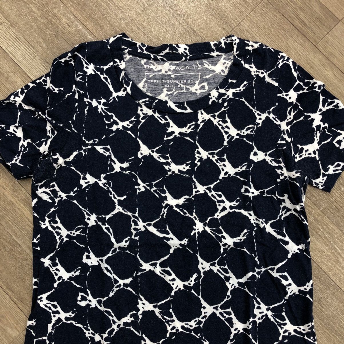 Balenciaga 🇵🇹 SS12 Balenciaga Paris Cracked Cotton Tshirt Size US XS / EU 42 / 0 - 2 Thumbnail