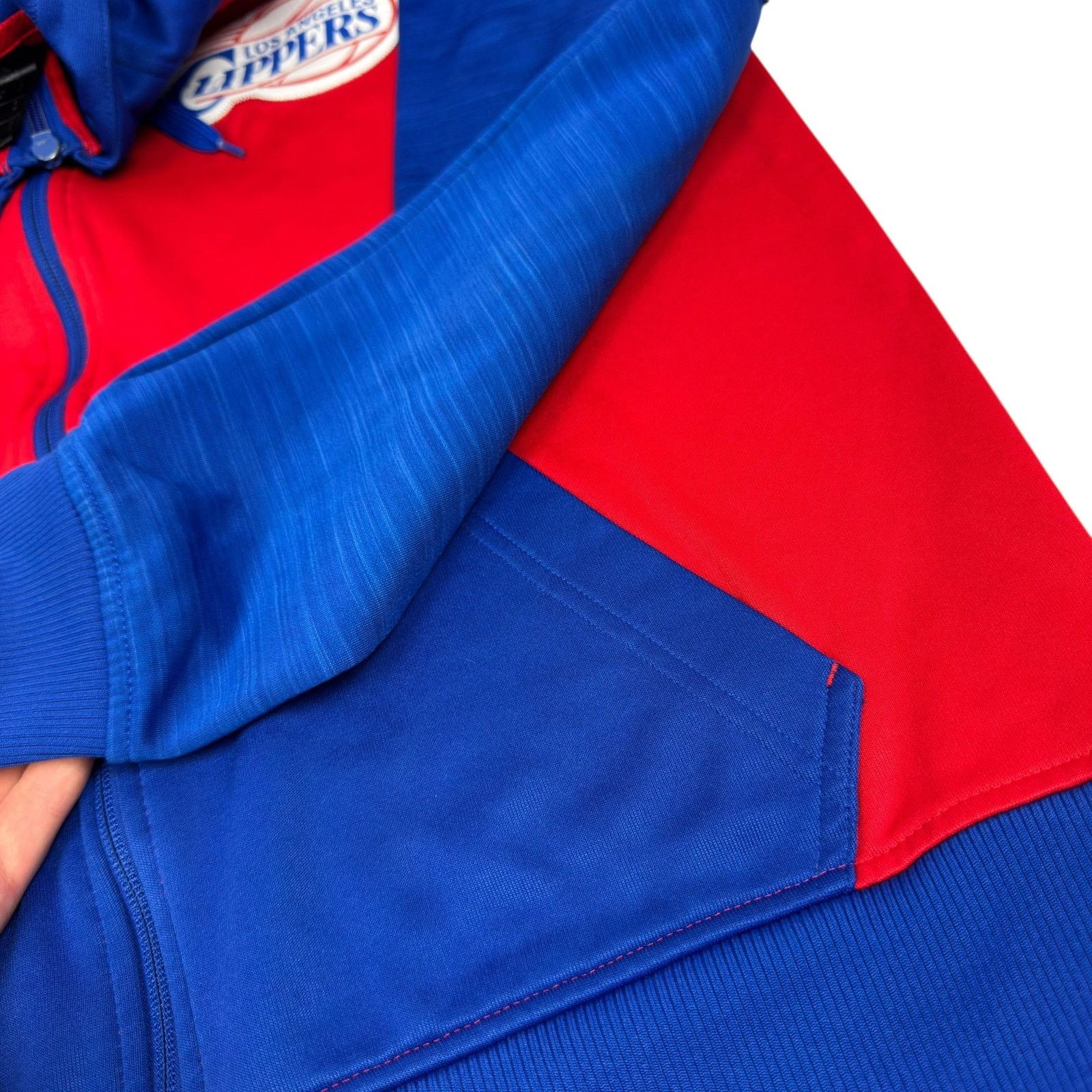 Adidas × NBA Adidas Men's Red Blue Los Angeles Clippers Full Zip Hoodie M Size US M / EU 48-50 / 2 - 9 Thumbnail