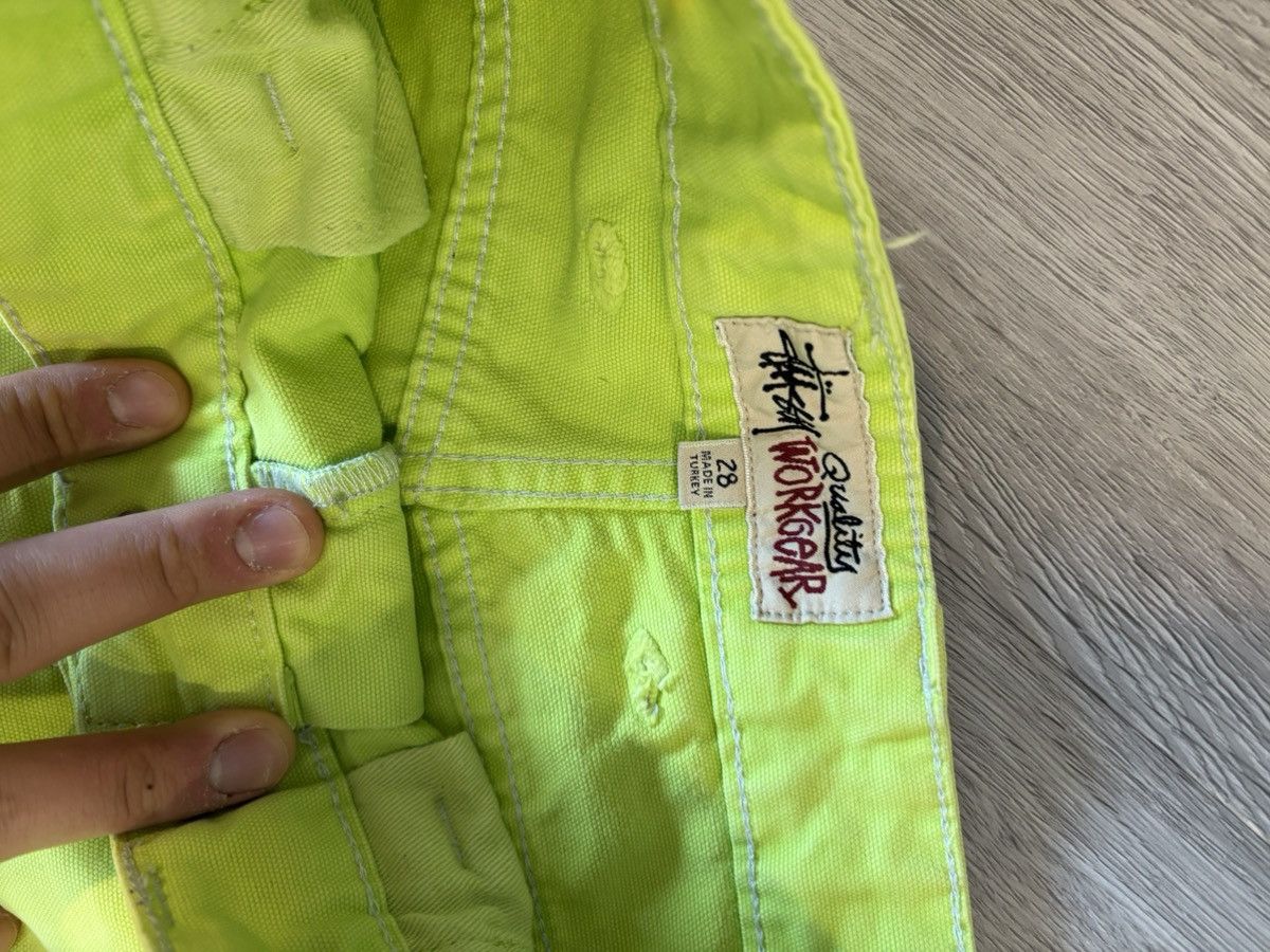 Stussy Stussy Dyed Canvas Work Pant 'Neon' Size US 28 / EU 44 - 4 Thumbnail