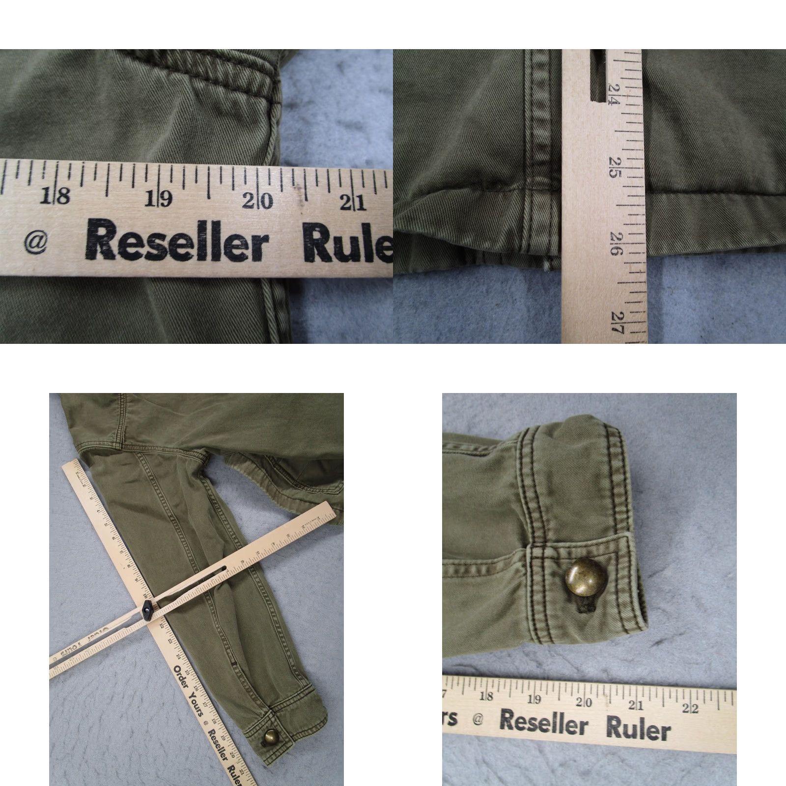 Madewell Madewell Jacket Womens Small Olive Green Utility Field Military Safari Cotton Size S / US 4 / IT 40 - 8 Thumbnail