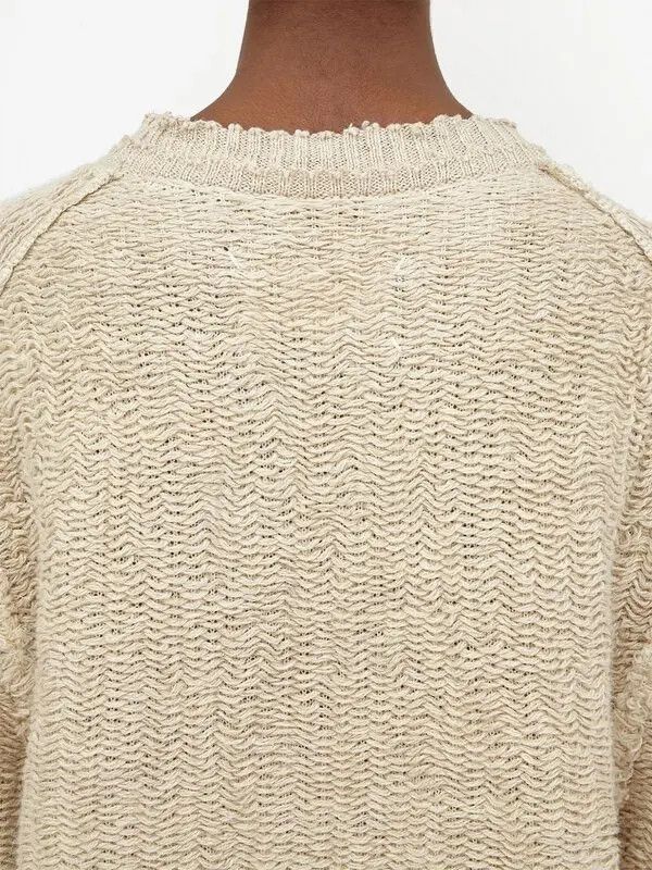 Maison Margiela o1y0625 Sweater in Beige Size M / US 6-8 / IT 42-44 - 5 Thumbnail