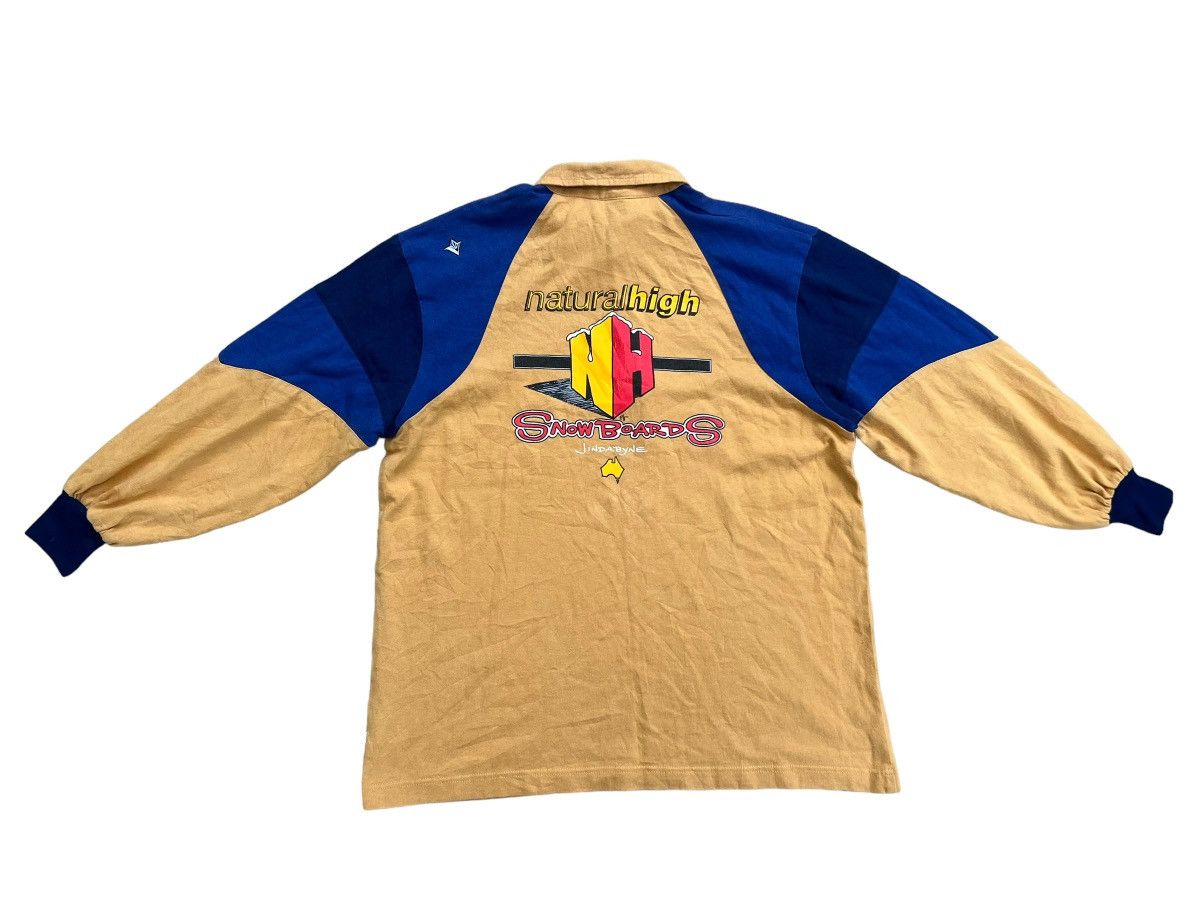 Volcom Vintage 90s Volcom Natural High Snowboards Rugby Shirt Size US L / EU 52-54 / 3 - 1 Thumbnail