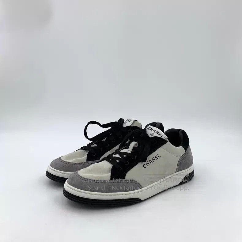 Chanel Chanel Colour-matched logo suede casual shoes sneakers Size US 8.5 / IT 38.5 - 1 Thumbnail