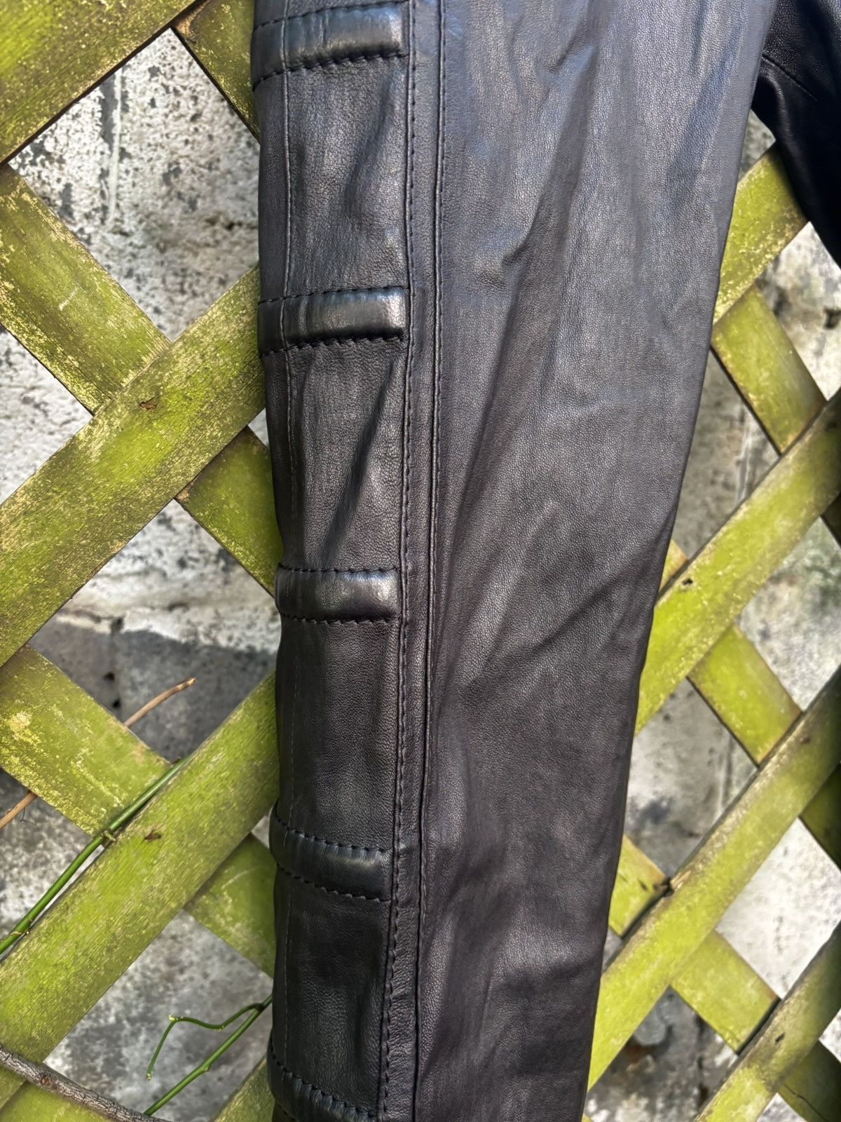 Dior Dior Homme AW08 Ribbed Leather Moto Pants Size US 30 / EU 46 - 6 Thumbnail