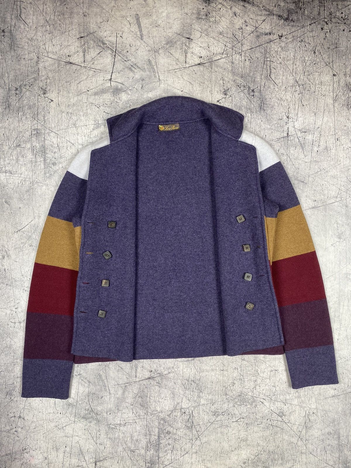 Loro Piana Rare Loro Piana Reversible Striped Cashmere Sweater Jacket Size L / US 10 / IT 46 - 8 Thumbnail