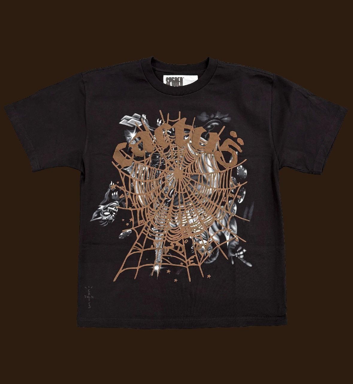 TRAVIS SCOTT× Sp5der★トラヴィス AIRBRUSH Tシャツ Travis Scott CJ X SP5DER Airbrush Unisex T-Shirt - Reverholic