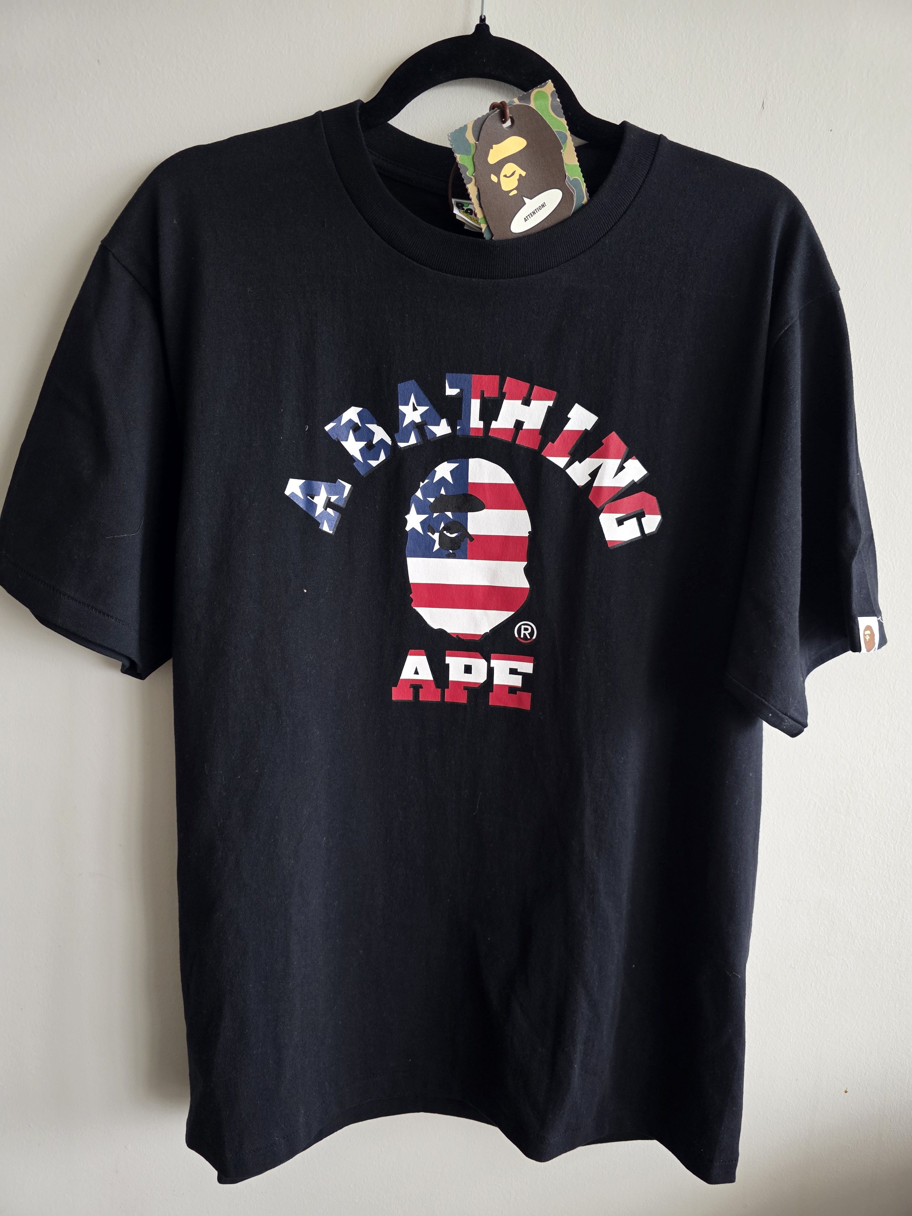 Bape Bape A Bathing Ape Tee American Flag Size US M / EU 48-50 / 2 - 1 Thumbnail
