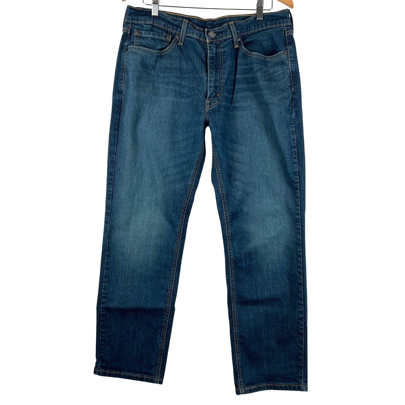 Levi's Levis 541 Jeans Mens 35x30 Blue Athletic Tapered Denim Size US 35 - 1 Thumbnail
