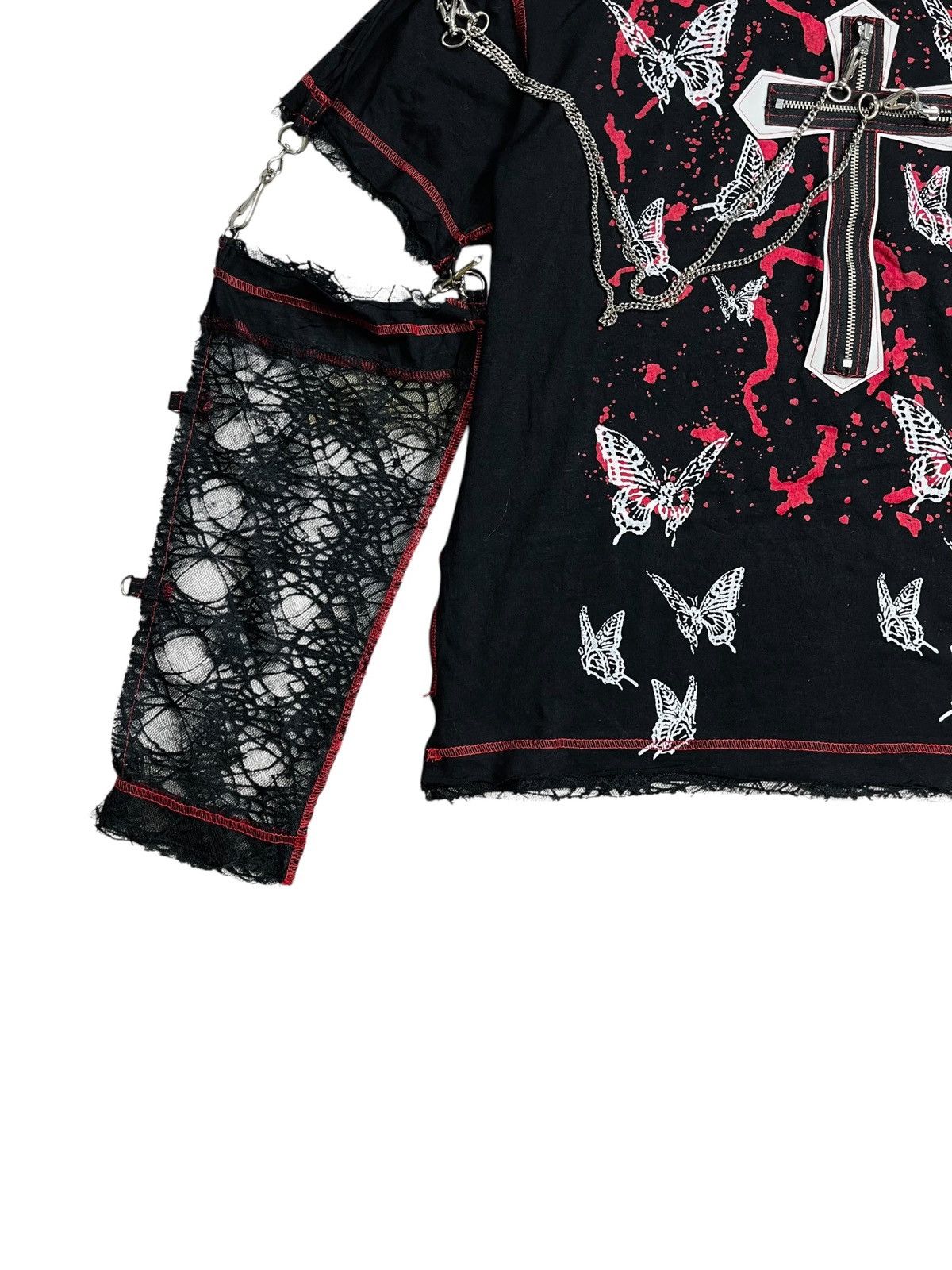 20471120 2000s Keystation - Cross Butterfly Punk LS Size US L / EU 52-54 / 3 - 5 Thumbnail