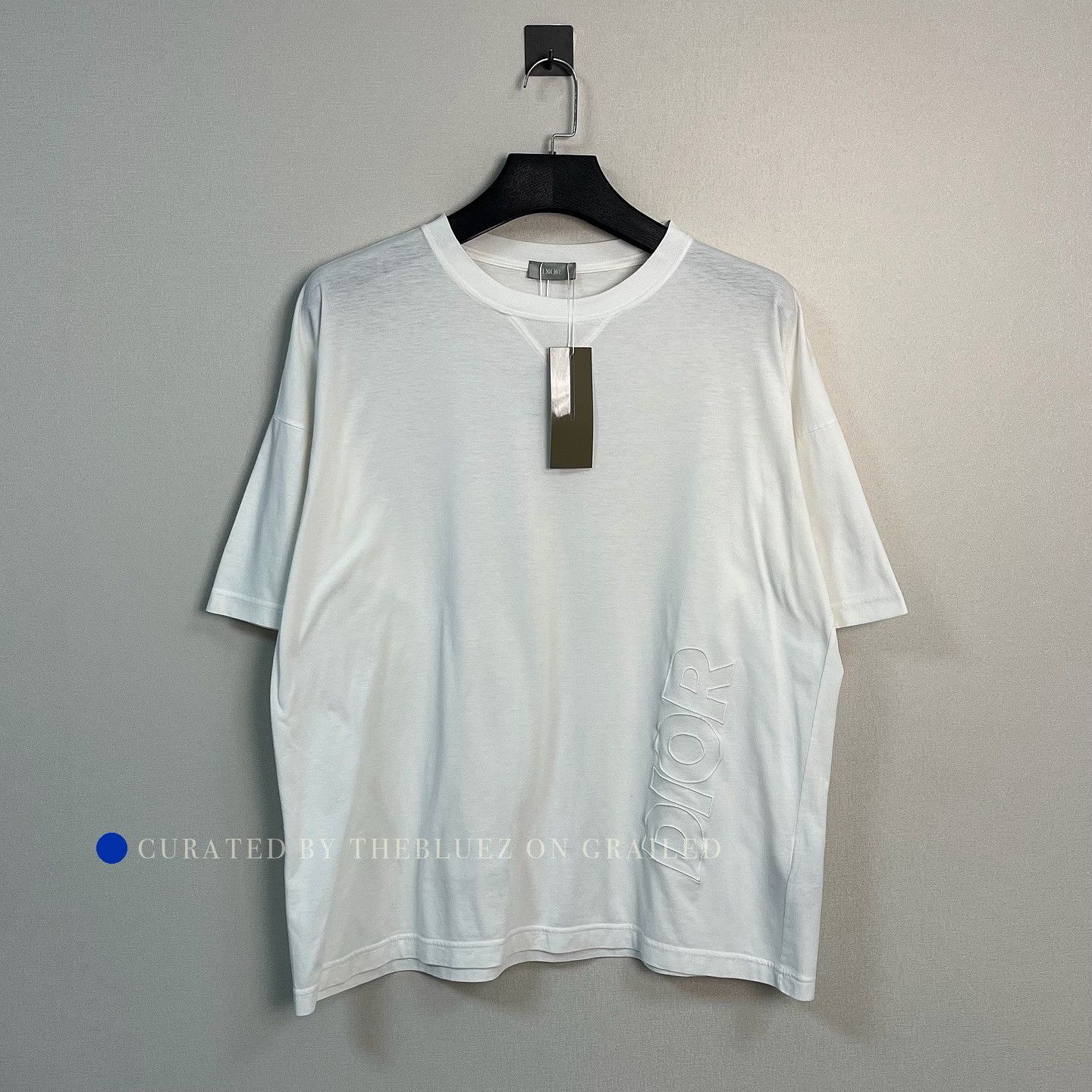 Dior Logo Embroidery T-Shirt in White Size US M / EU 48-50 / 2 - 1 Thumbnail