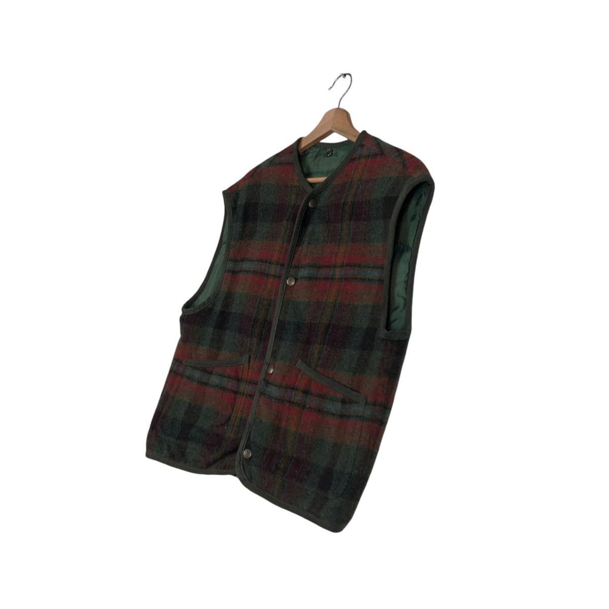 Japanese Brand 🔥VINTAGE WOOL VEST CHECK TARTAN DESIGN HENRY COTTON ITALY Size US M / EU 48-50 / 2 - 2 Thumbnail
