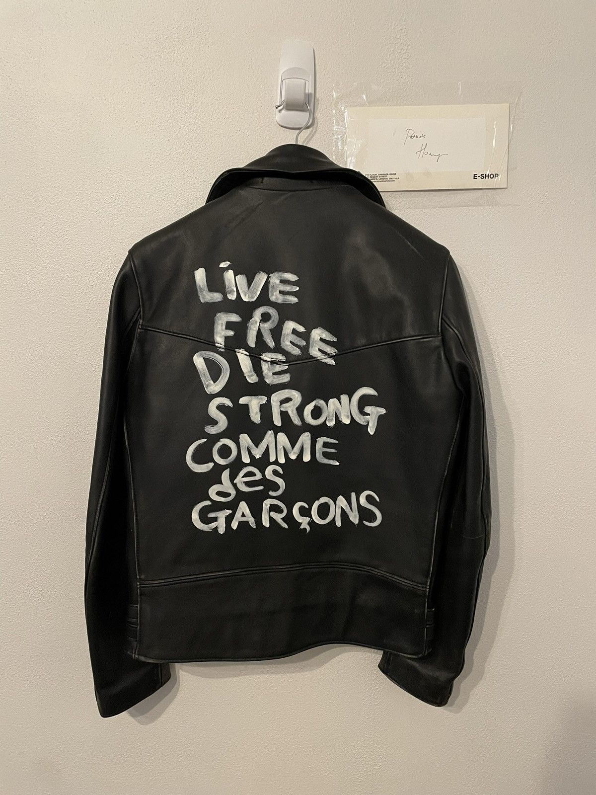 Live free die strong comme des garcons jacket hotsell