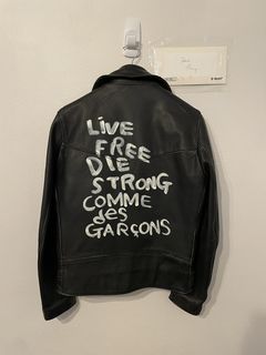 Live free die strong outlet comme des garcons meaning