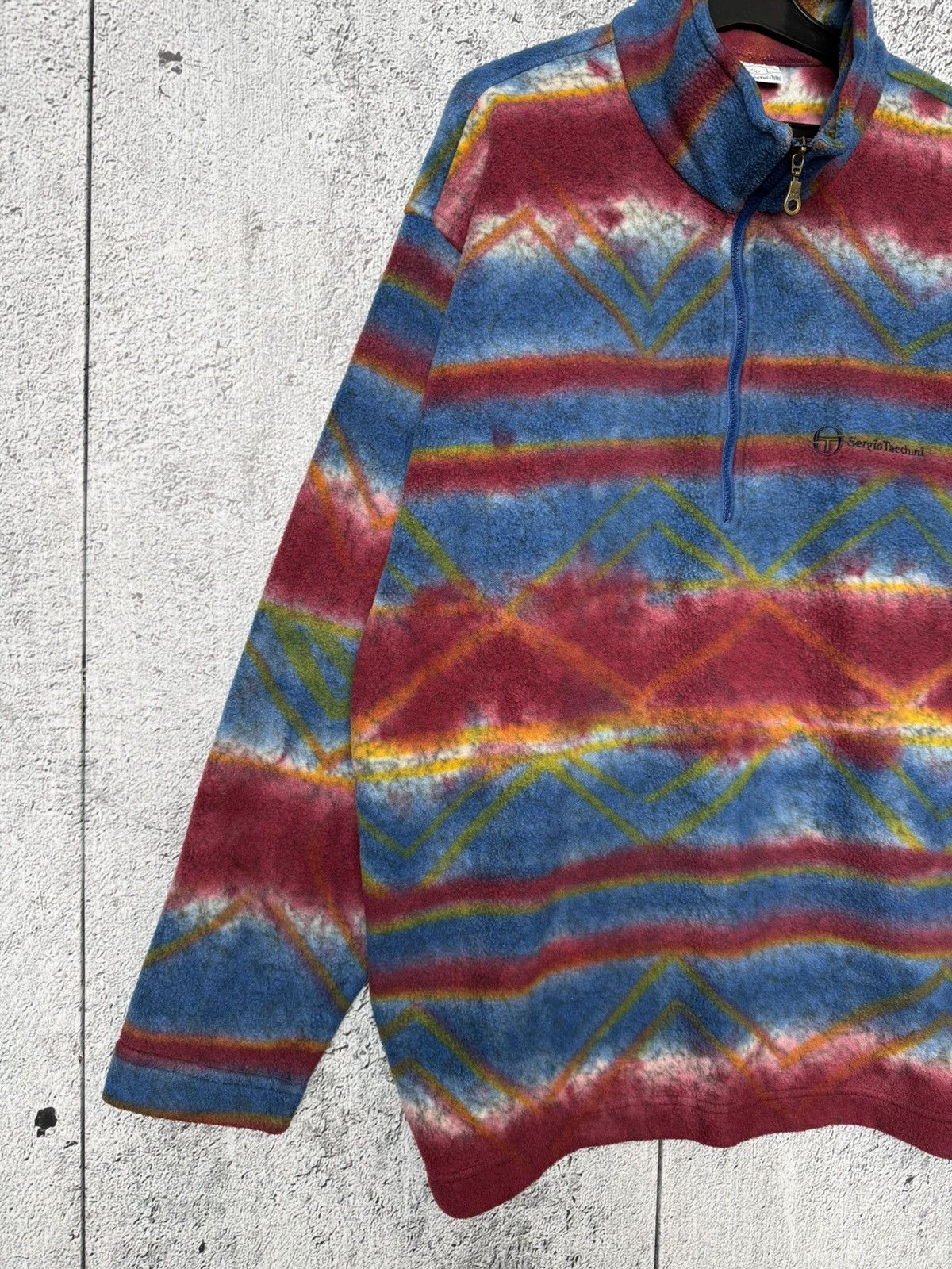 Sergio Tacchini VTG Sergio Tacchini Made in Italy Fleece Half Zip Pullover Size US L / EU 52-54 / 3 - 7 Thumbnail