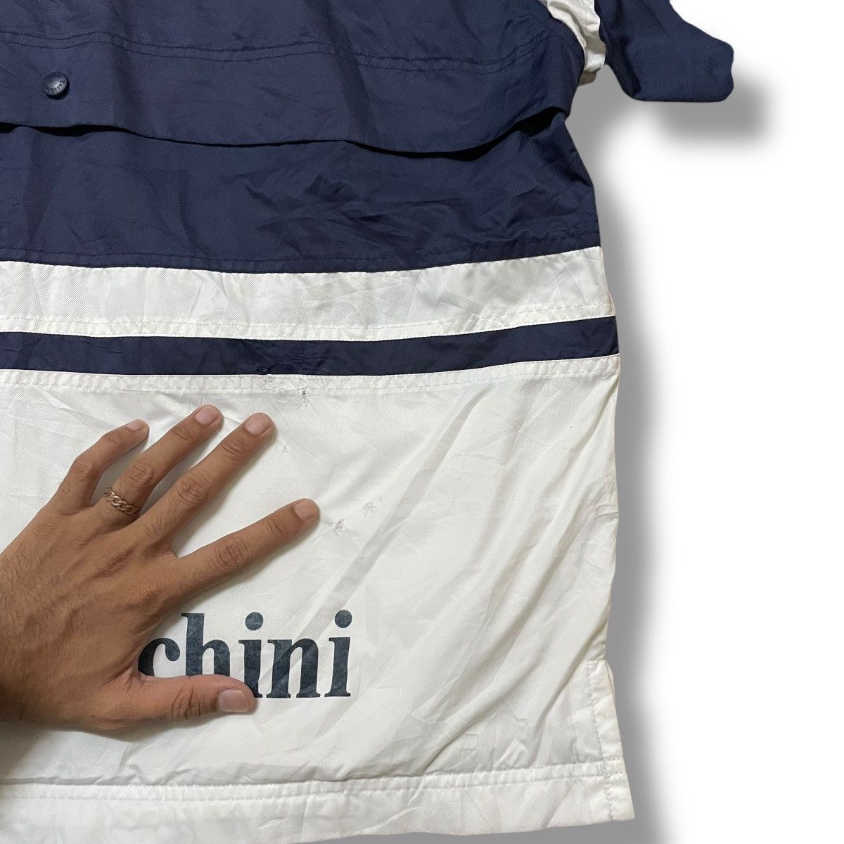 Sergio Tacchini × Vintage VINTAGE SERGIO TACCHINI EMBROIDERED SPELL OUT WINDBREAKER Size US M / EU 48-50 / 2 - 15 Thumbnail
