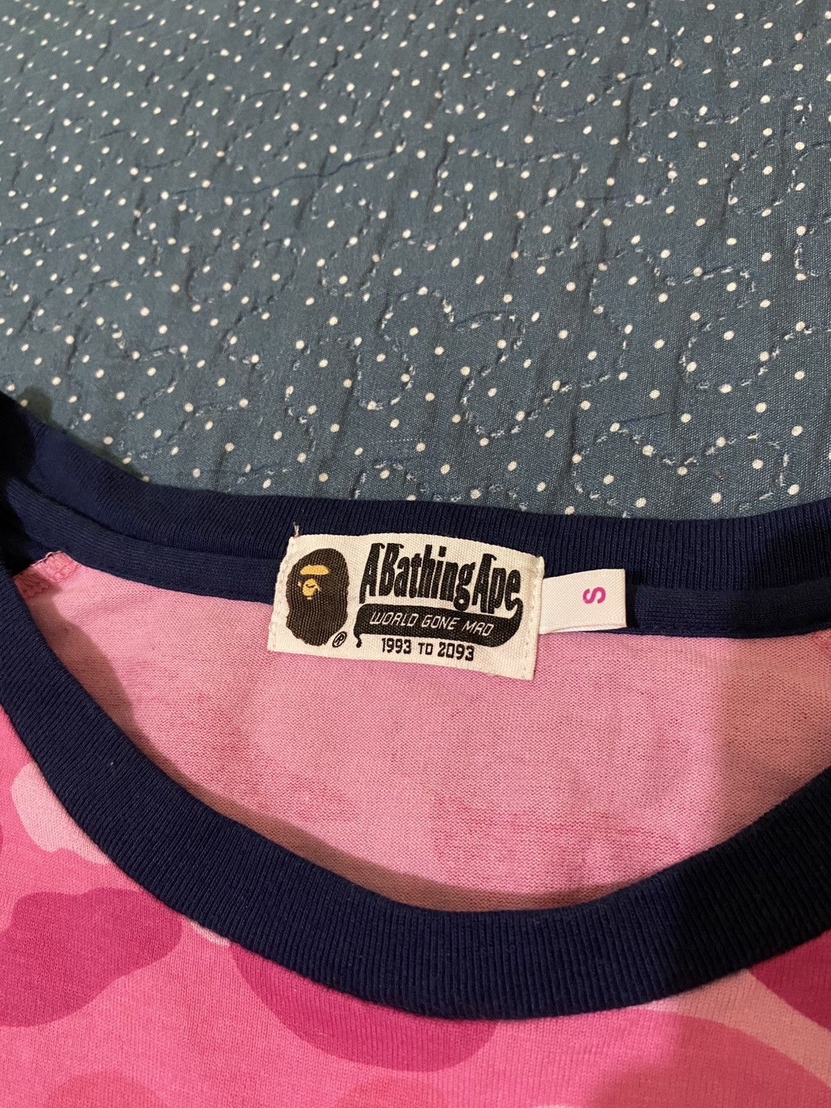 Bape Bape College Tee Pink - Raglan Size S / US 4 / IT 40 - 6 Thumbnail