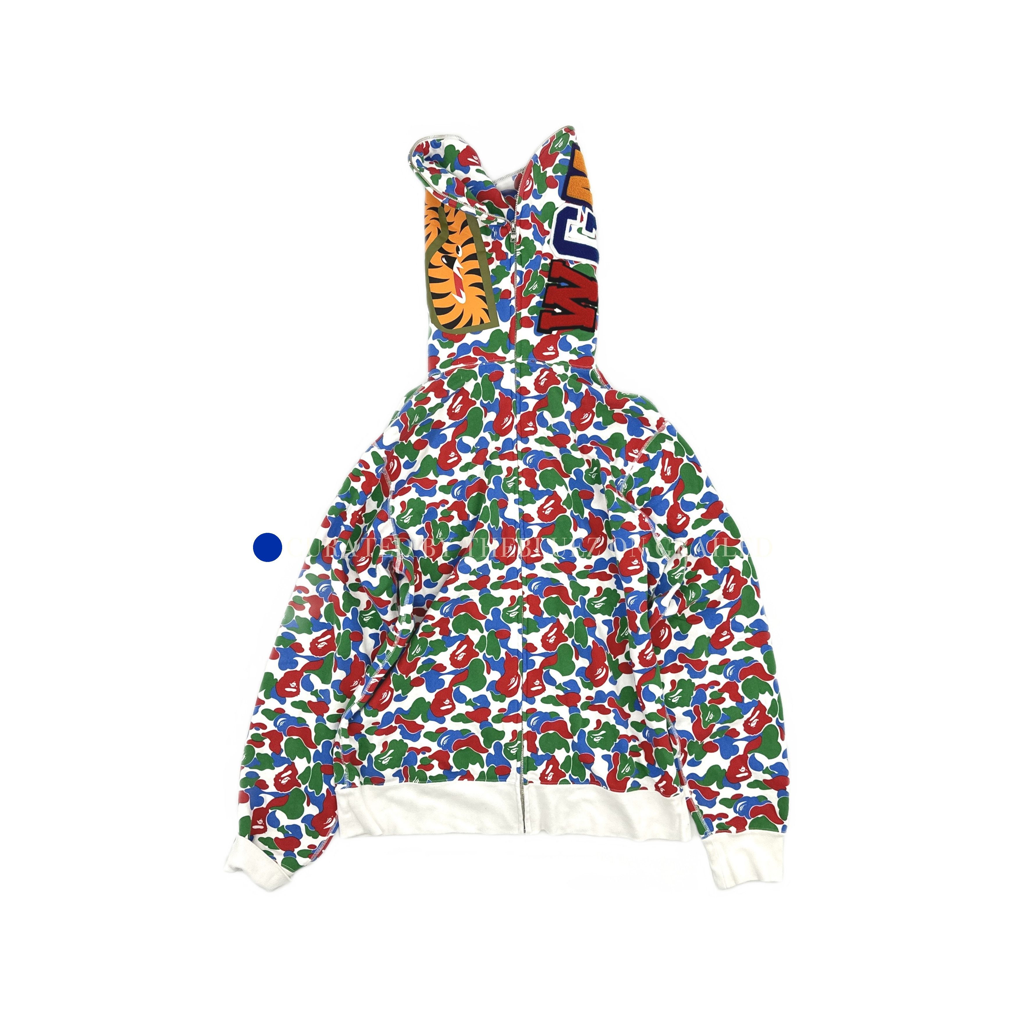 Bape Camo Shark Full Zip Hoodie Size US XL / EU 56 / 4 - 1 Thumbnail