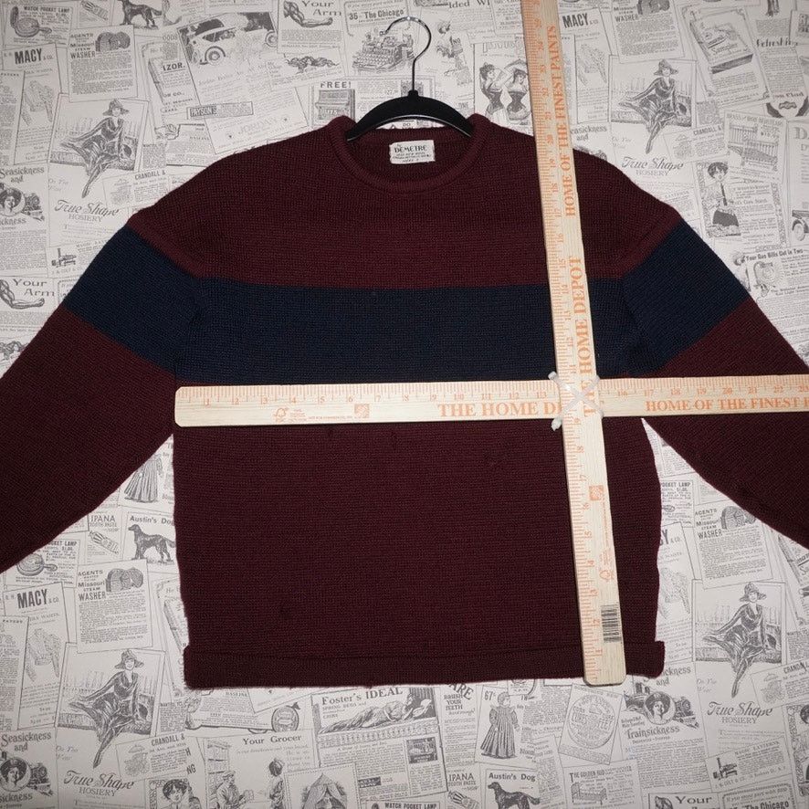Vintage Small - Vintage Y2K by Dimitri wool 70s stripe knit sweater Size US S / EU 44-46 / 1 - 4 Thumbnail